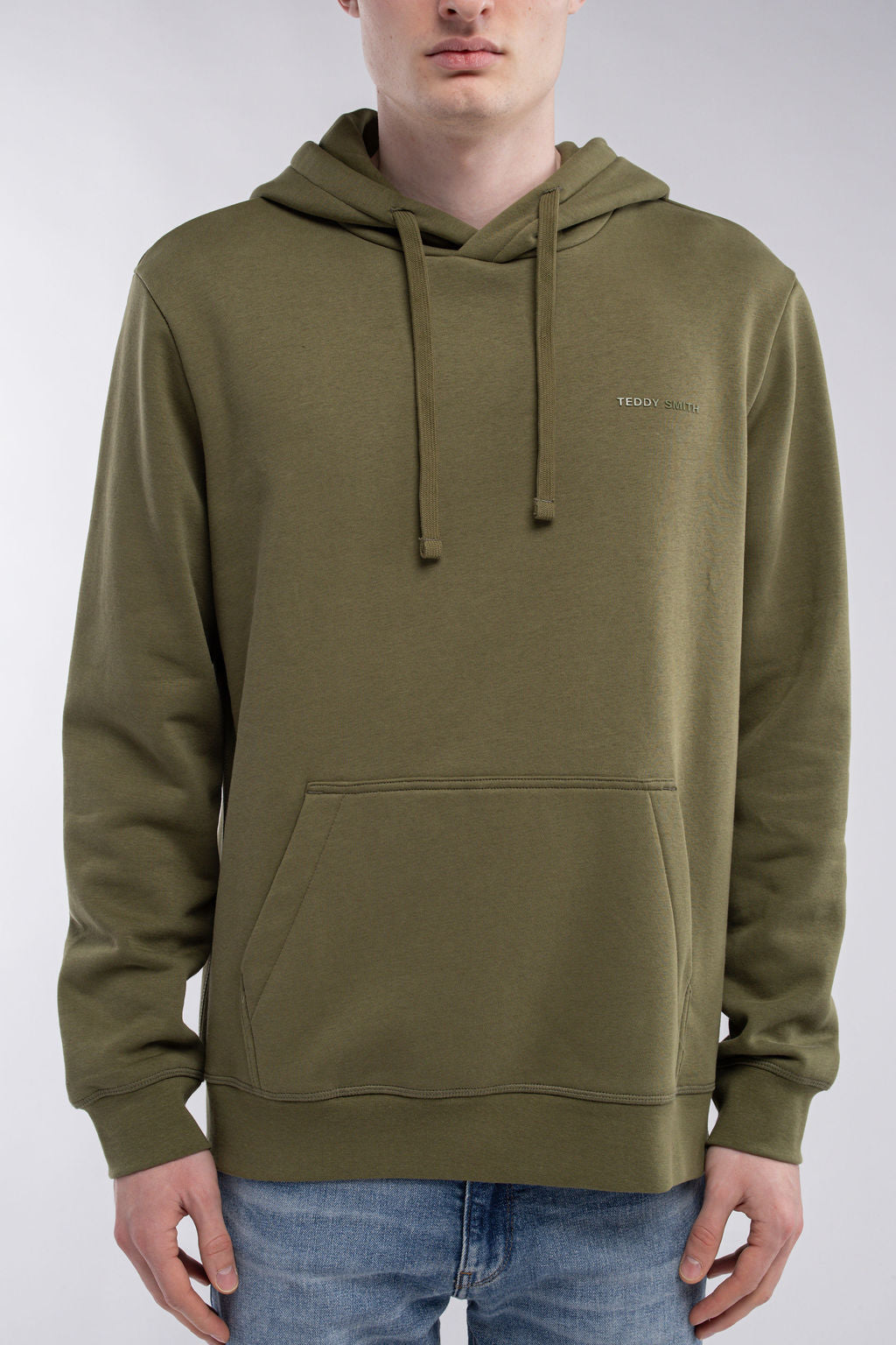 Teddy Smith S-Nark Hoody sweat capuche olive molleton