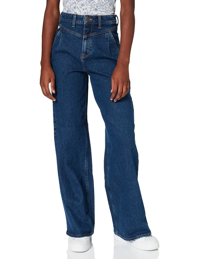 Lee Stella A Line Yoke jean femme boyfriend délavé