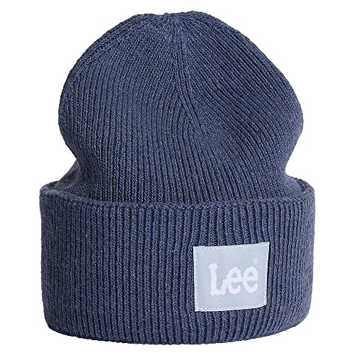 Lee bonnet bleu Parry maille côtelée homme