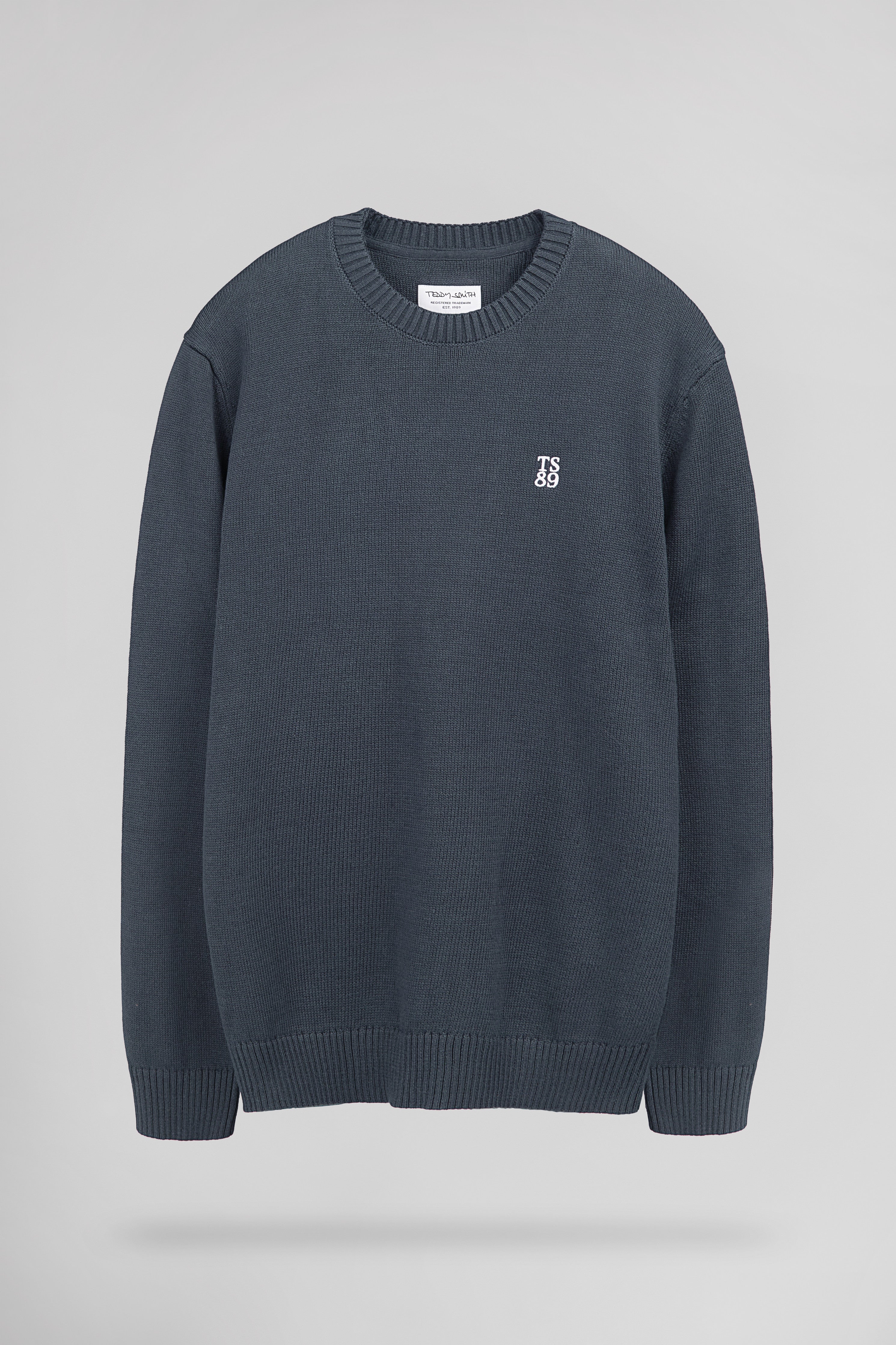 Teddy Smith P-Jimmy pull gris météore col rond