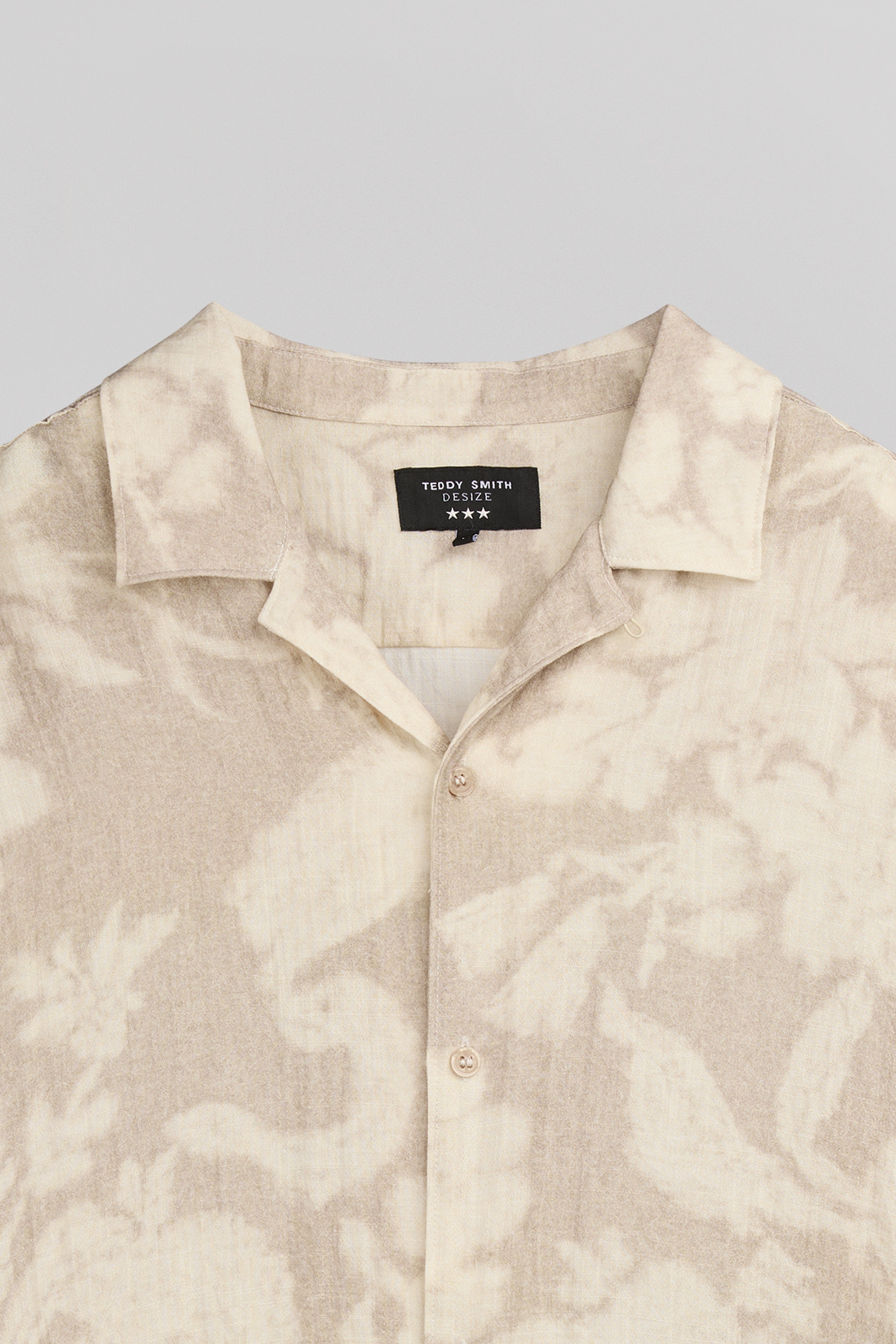 Teddy Smith C-Anders MC chemise hawaienne beige imprime