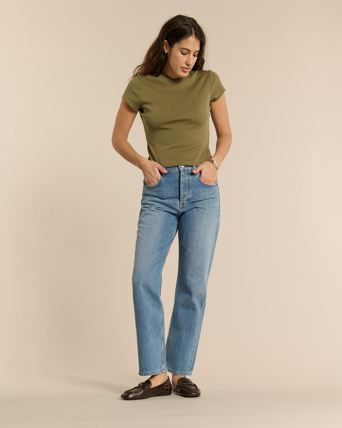 Labdip Quincy Denim Stone Fade IN 28 jean boyfriend bleu