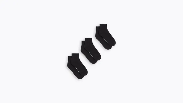 Dockers Quarter Chaussettes Courtes Noires x3 Coton