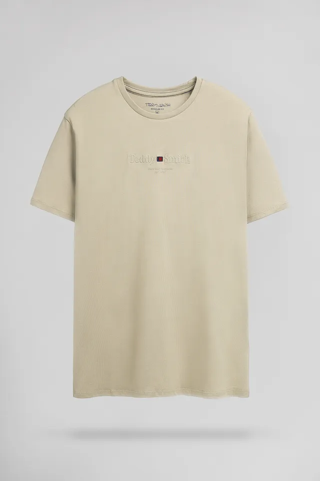 Teddy Smith T-Jim MC t-shirt grège coupe classique