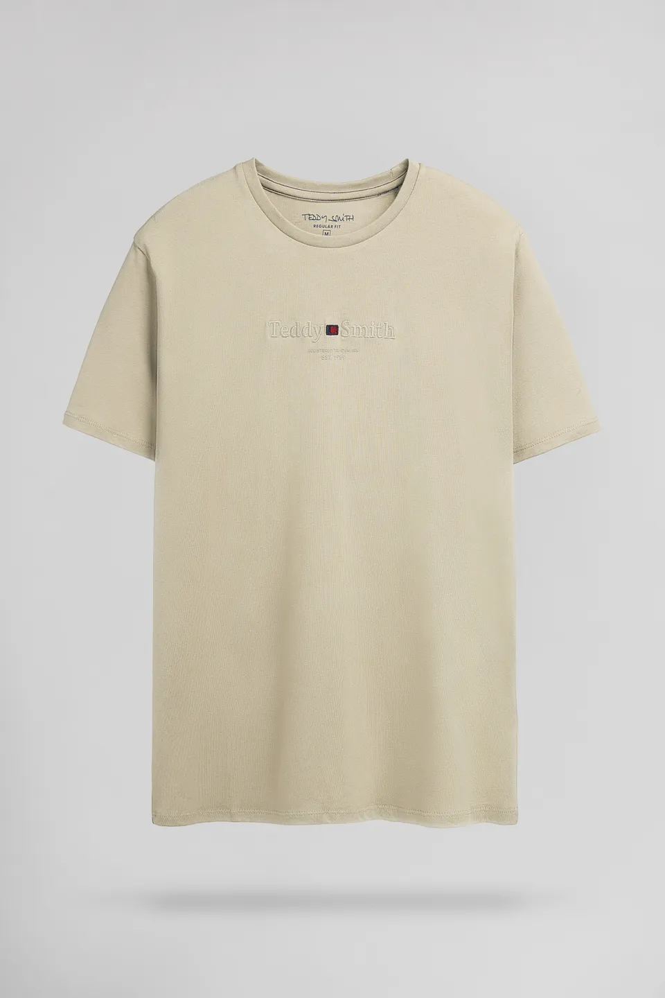 Teddy Smith T-Jim MC t-shirt grège coupe classique