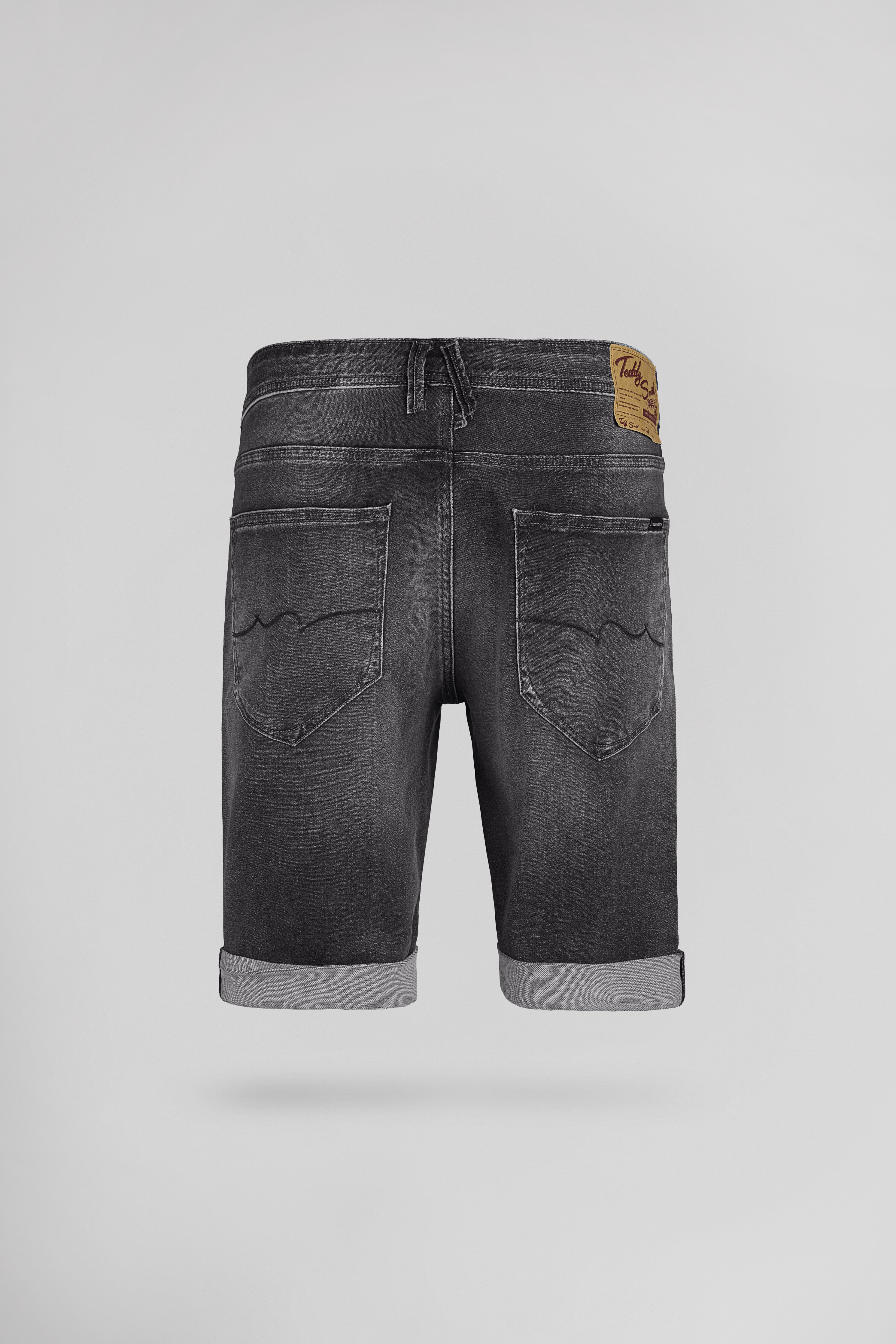 Teddy Smith Scotty 3 Reg bermuda denim gris foncé homme