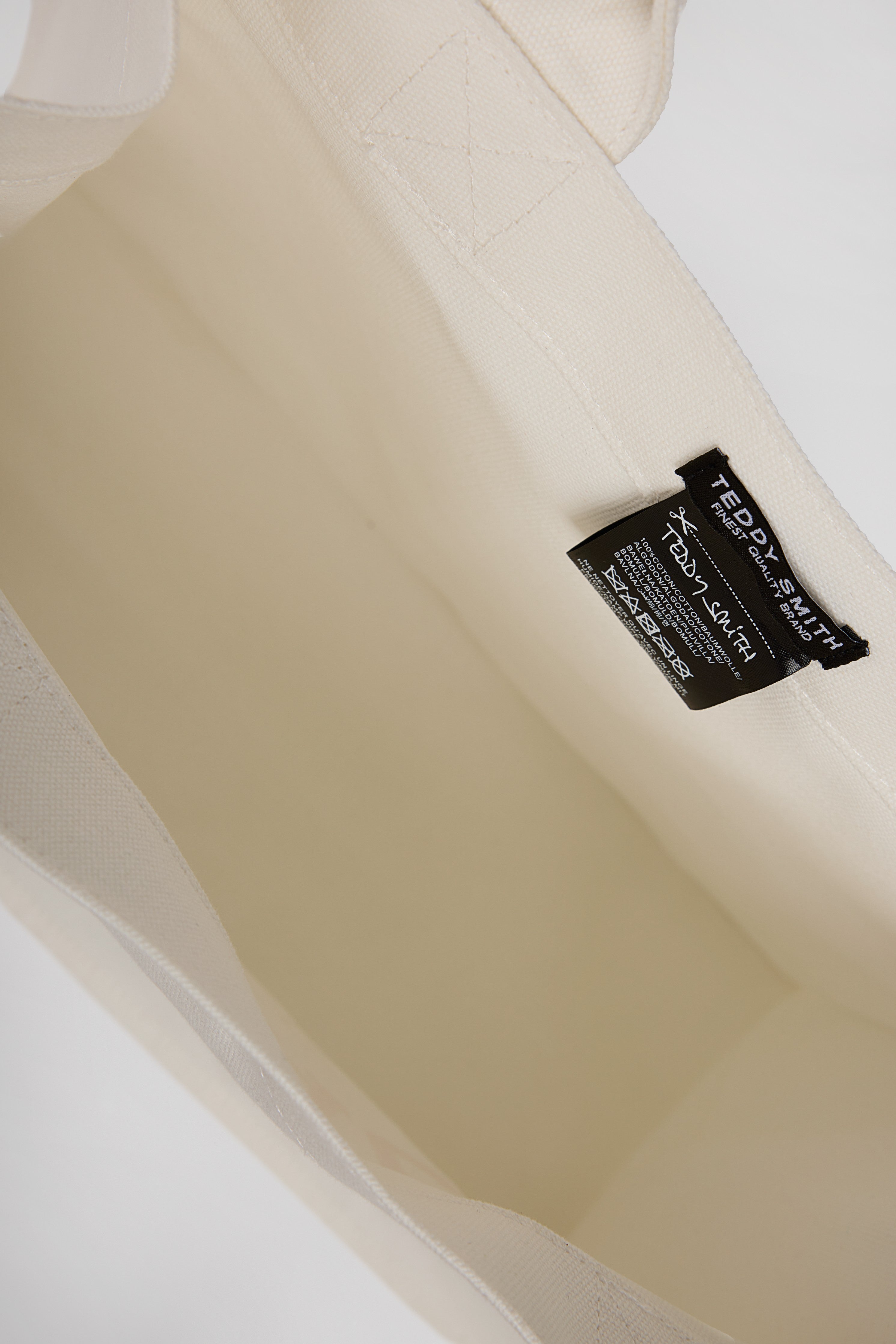 Teddy Smith Vibes S-Monaco Middle White sac cabas toile