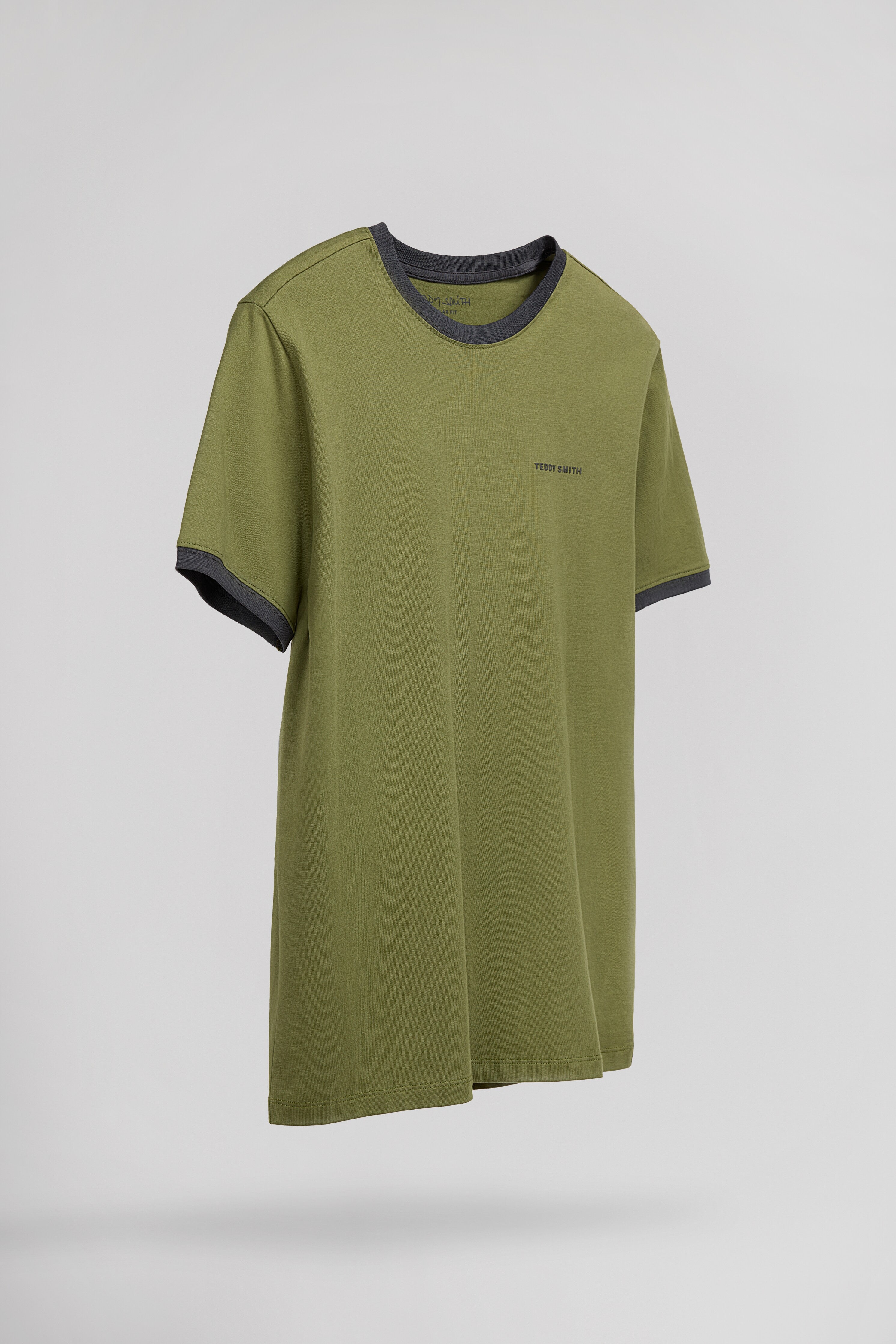 Teddy Smith The Tee 2 R MC t-shirt olive coton homme