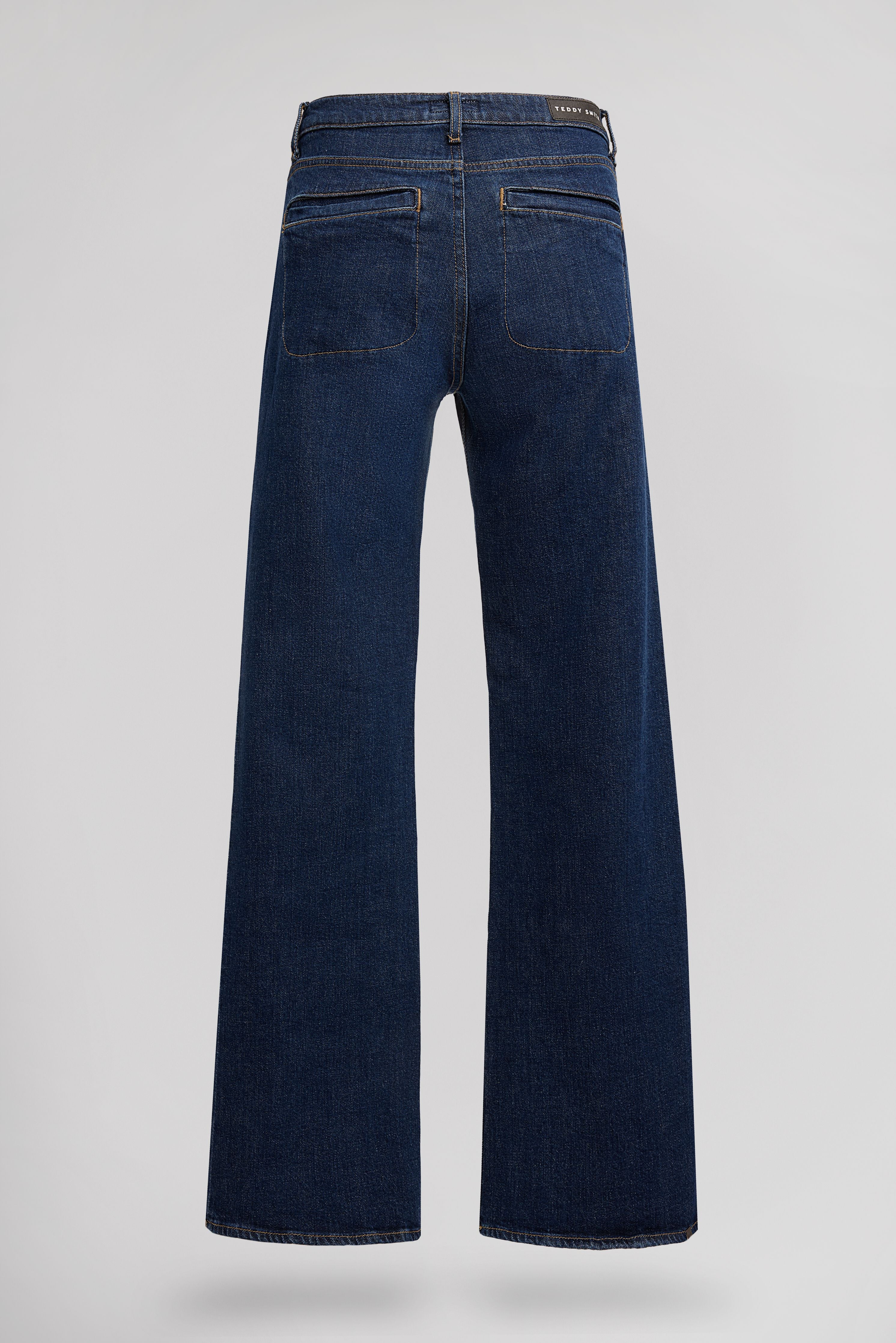 Teddy Smith P-Diams BC jean droit femme encre denim coton