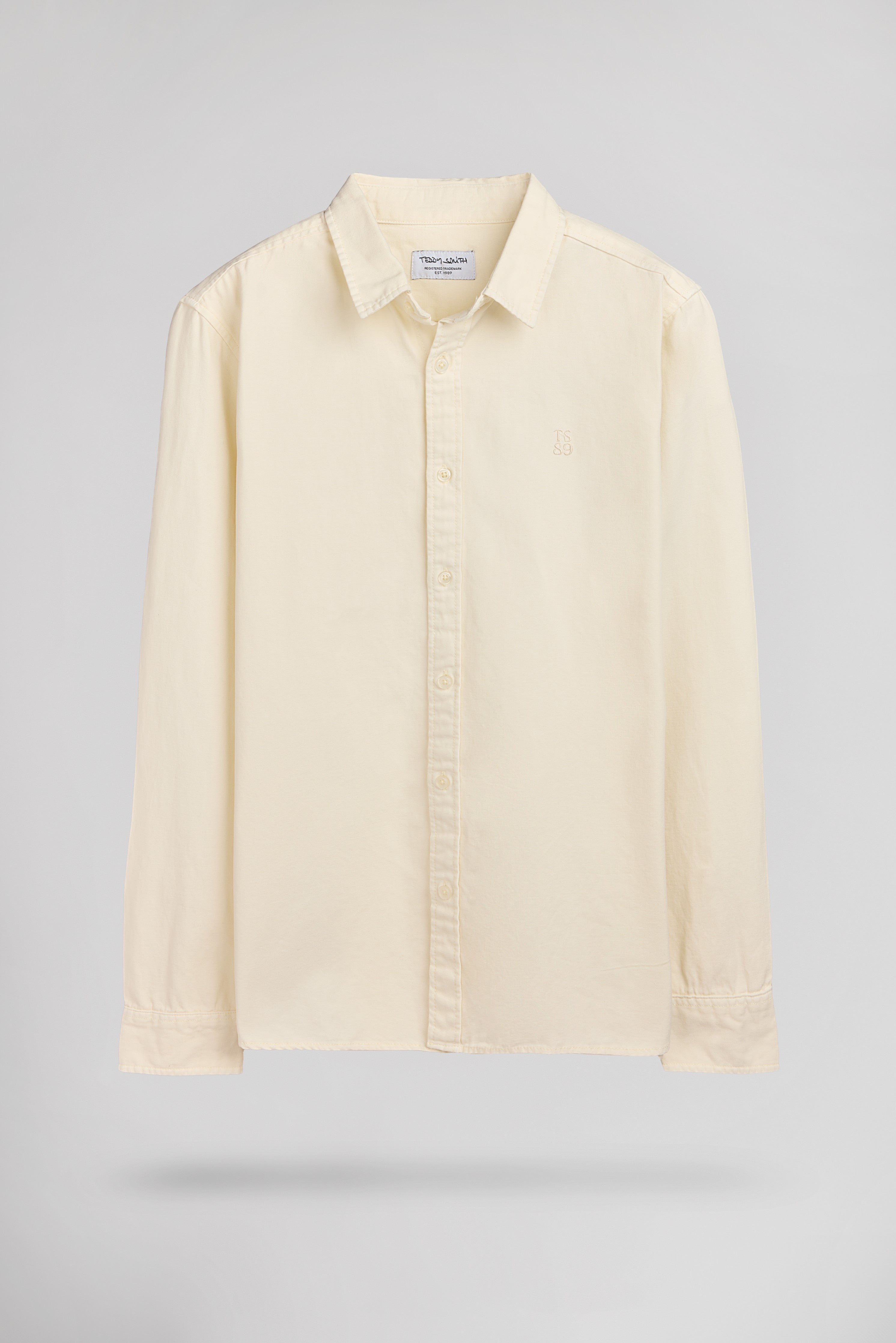 Teddy Smith C-Rick ML chemise oxford crème