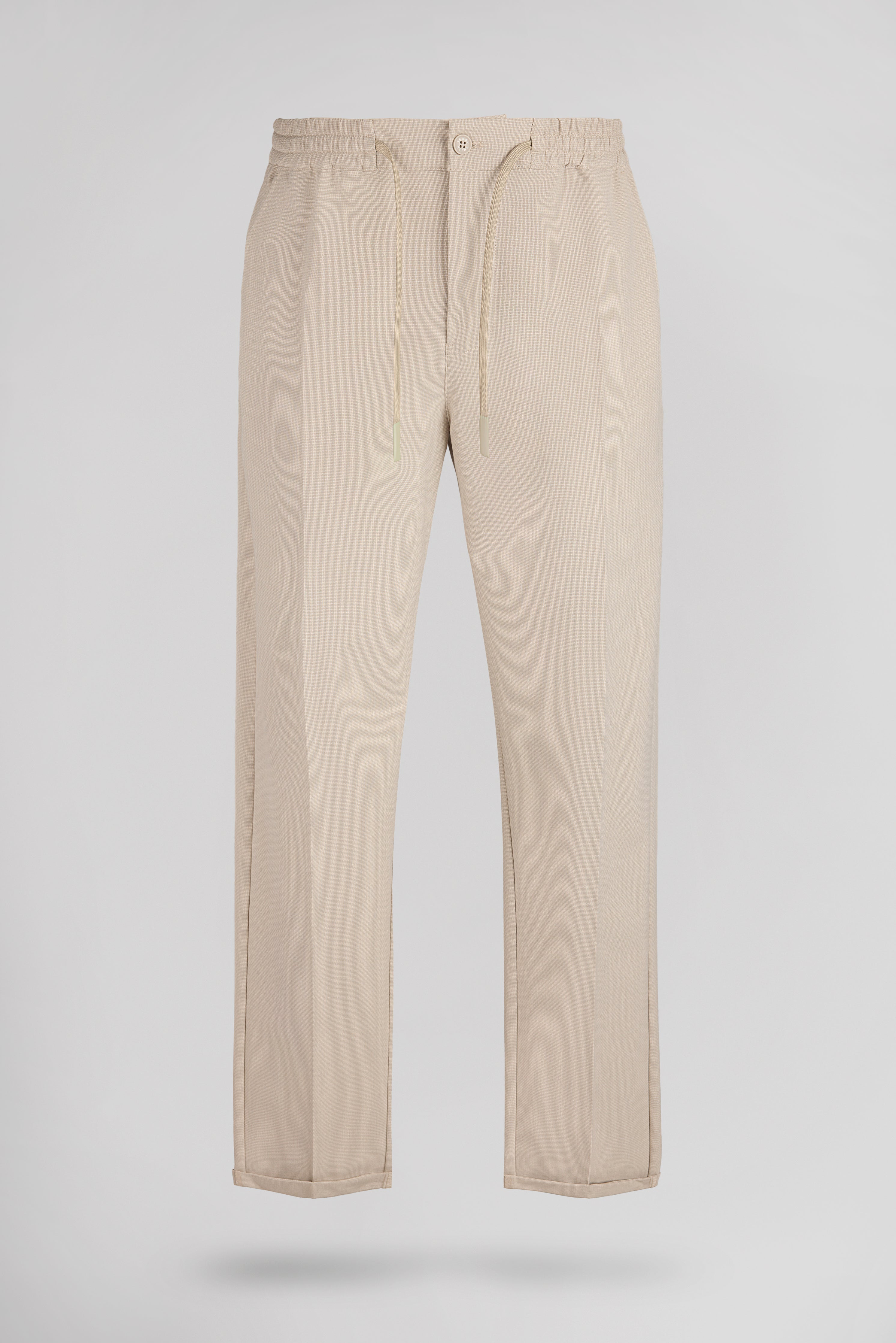 Teddy Smith Pywan 17 pantalon slim beige extensible taille élastique