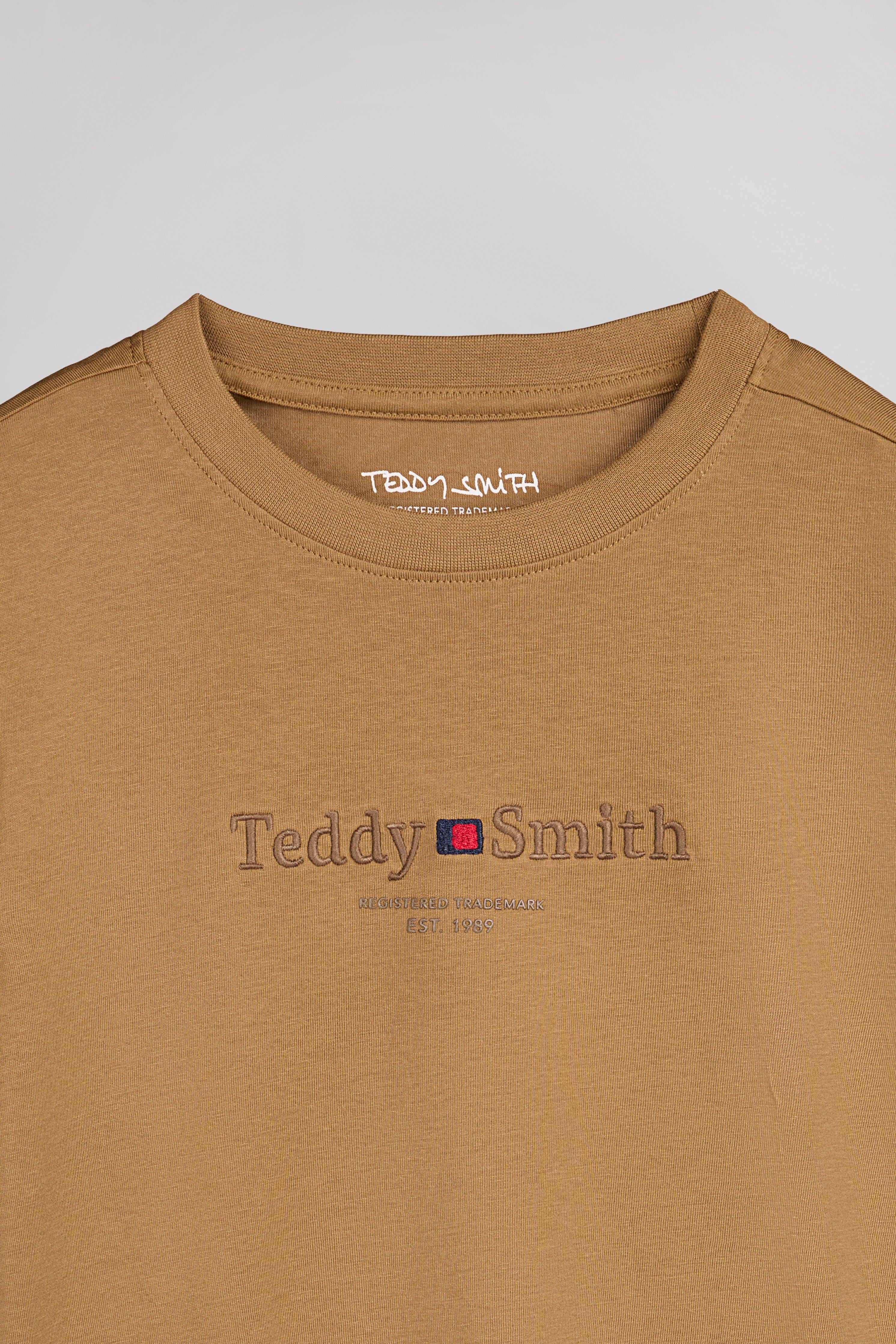 Teddy Smith T-Jim MC t-shirt noisette garçon