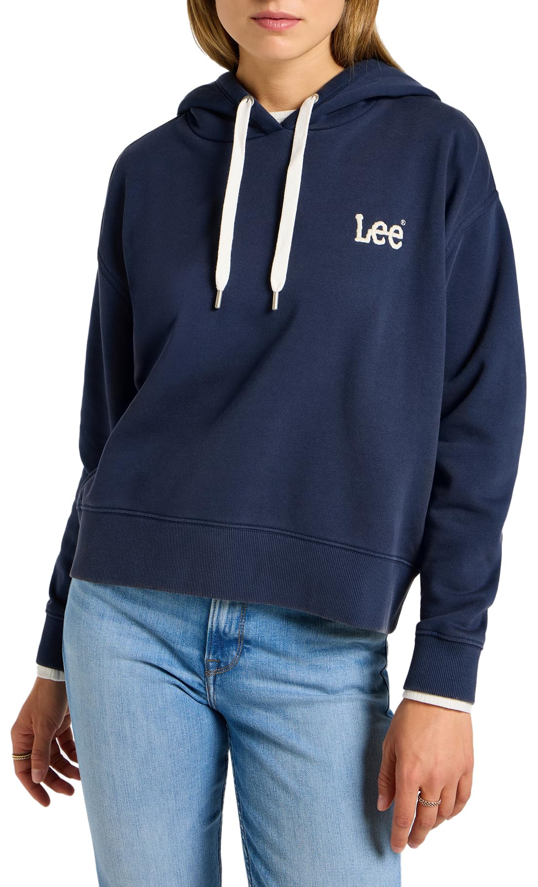 Lee Essential Hoodie sweat femme Mood Indigo à capuche