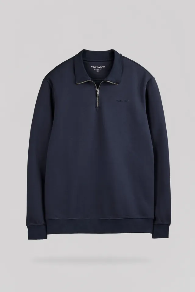 Teddy Smith S-Loan sweat total navy molletonné