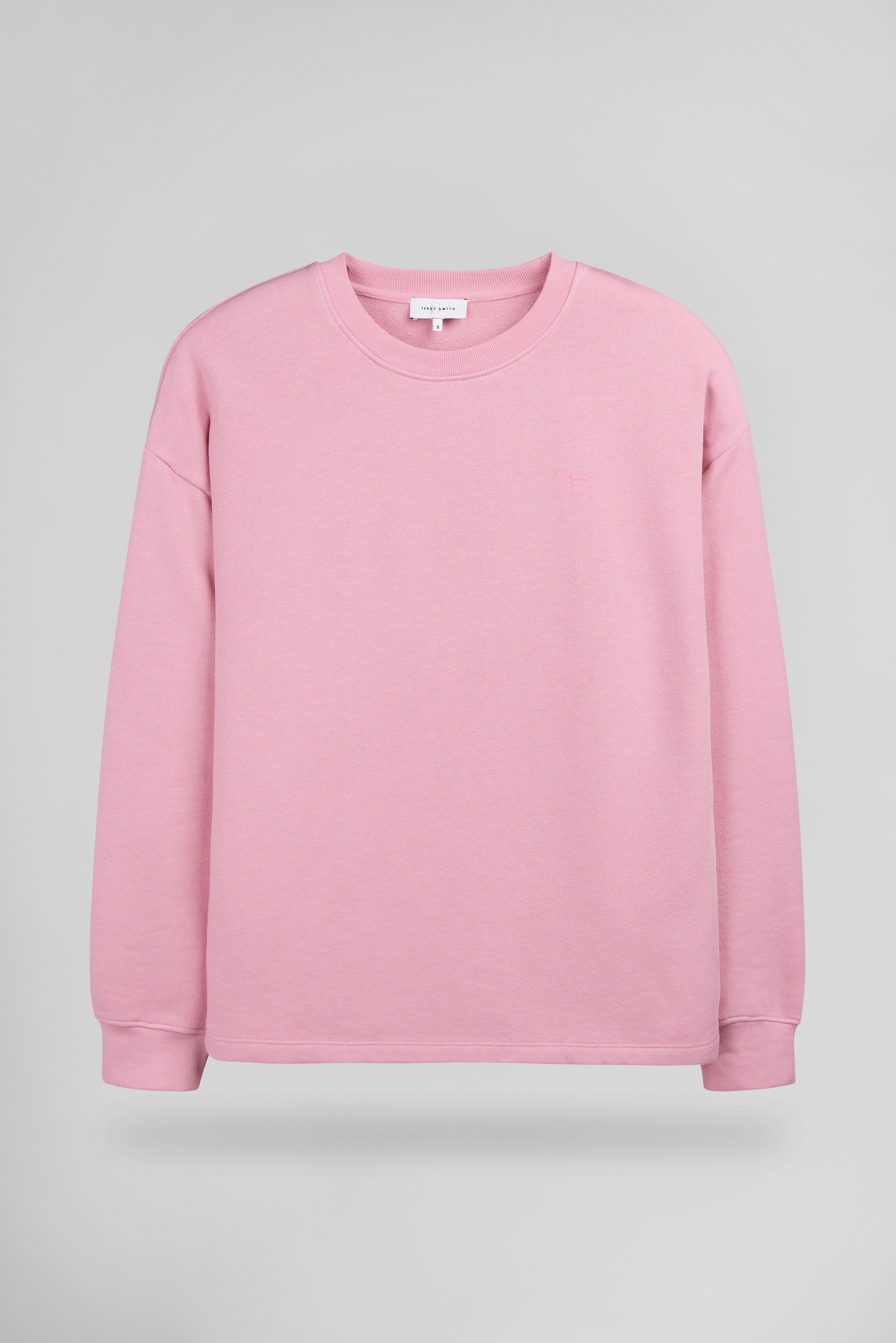Teddy Smith S-Lucile Rose Bonbon sweat femme ample