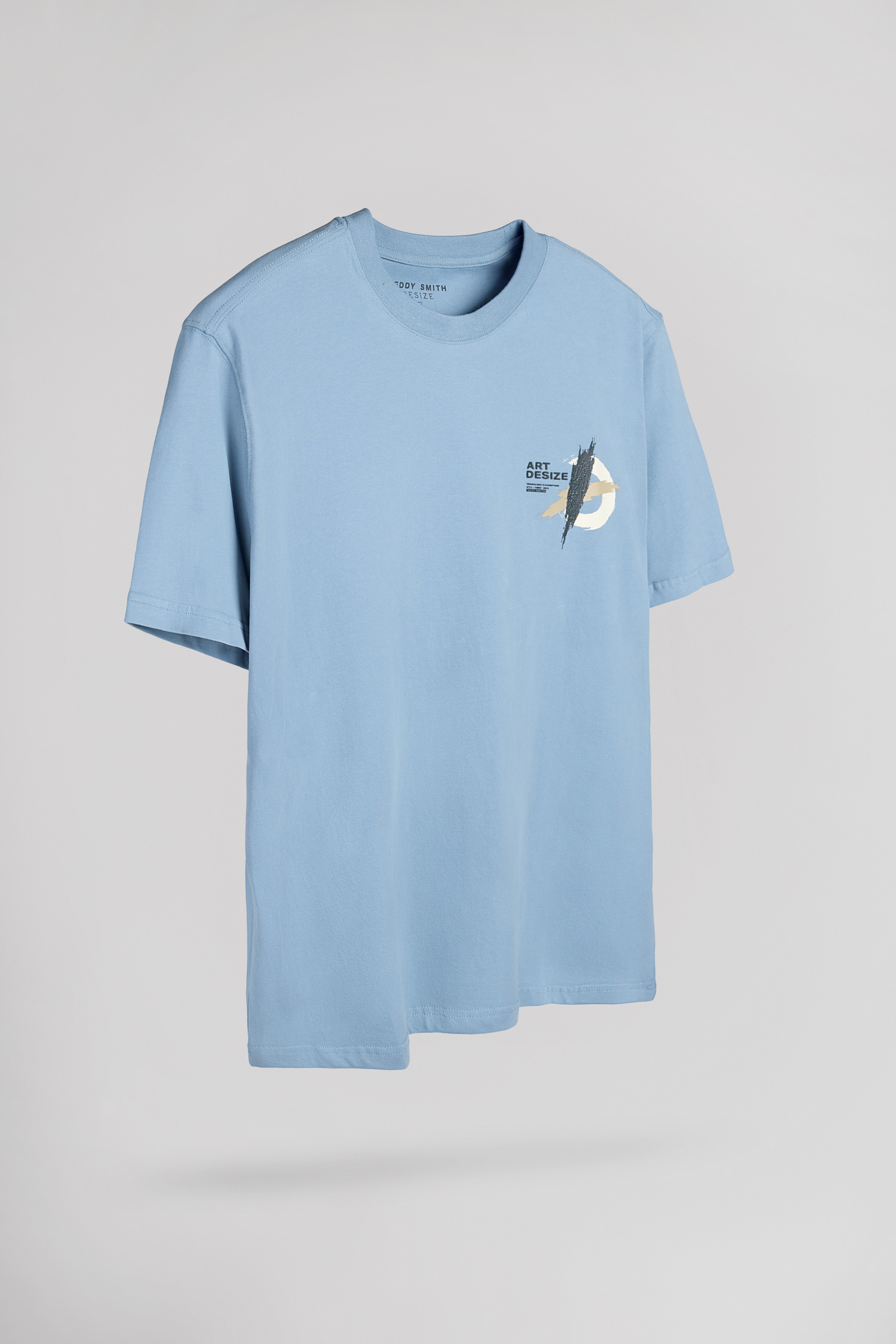 Teddy Smith T-Stock t-shirt ample bleu gris coton