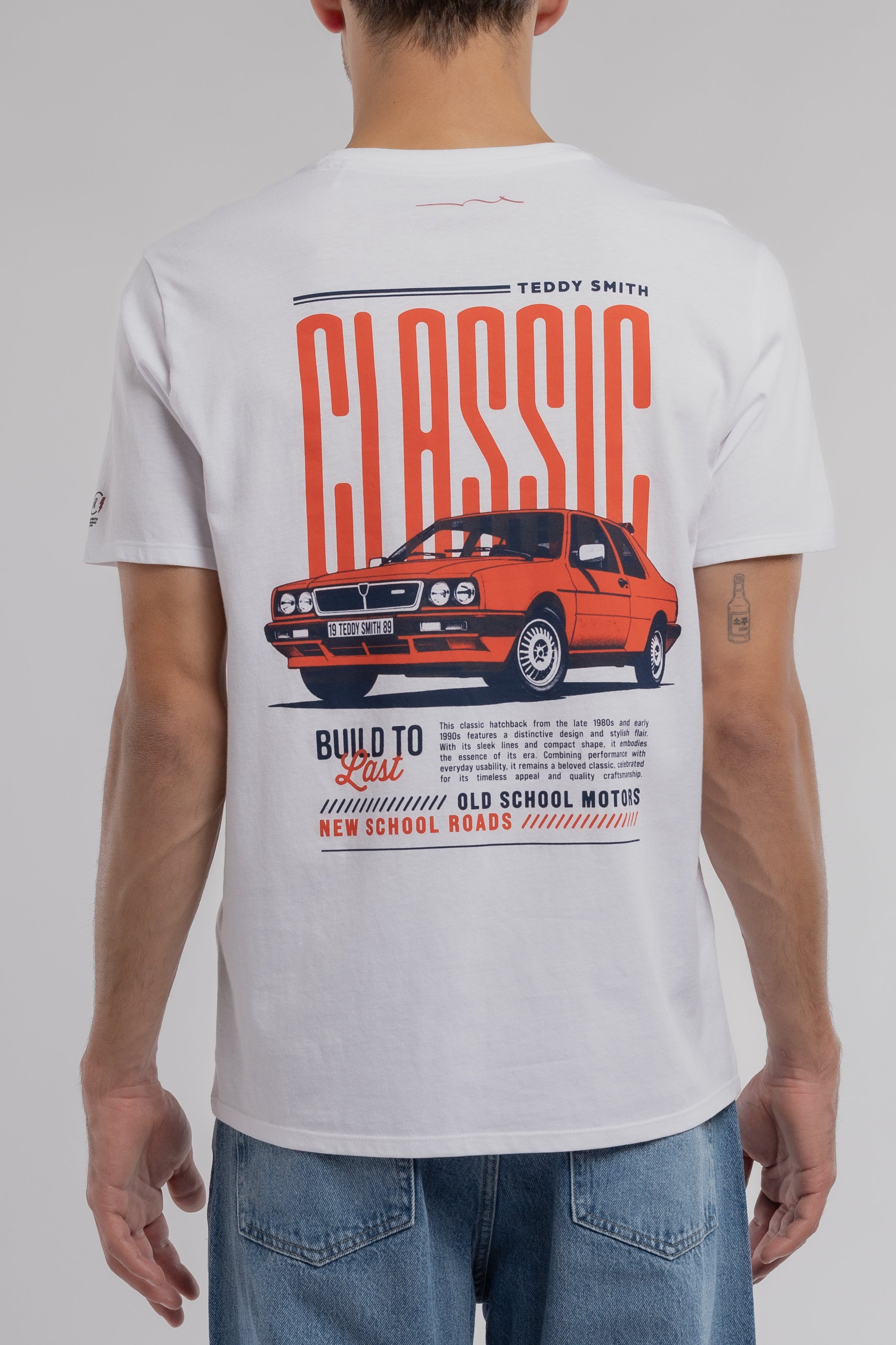 Teddy Smith T-Cars 1 MC t-shirt homme blanc racing