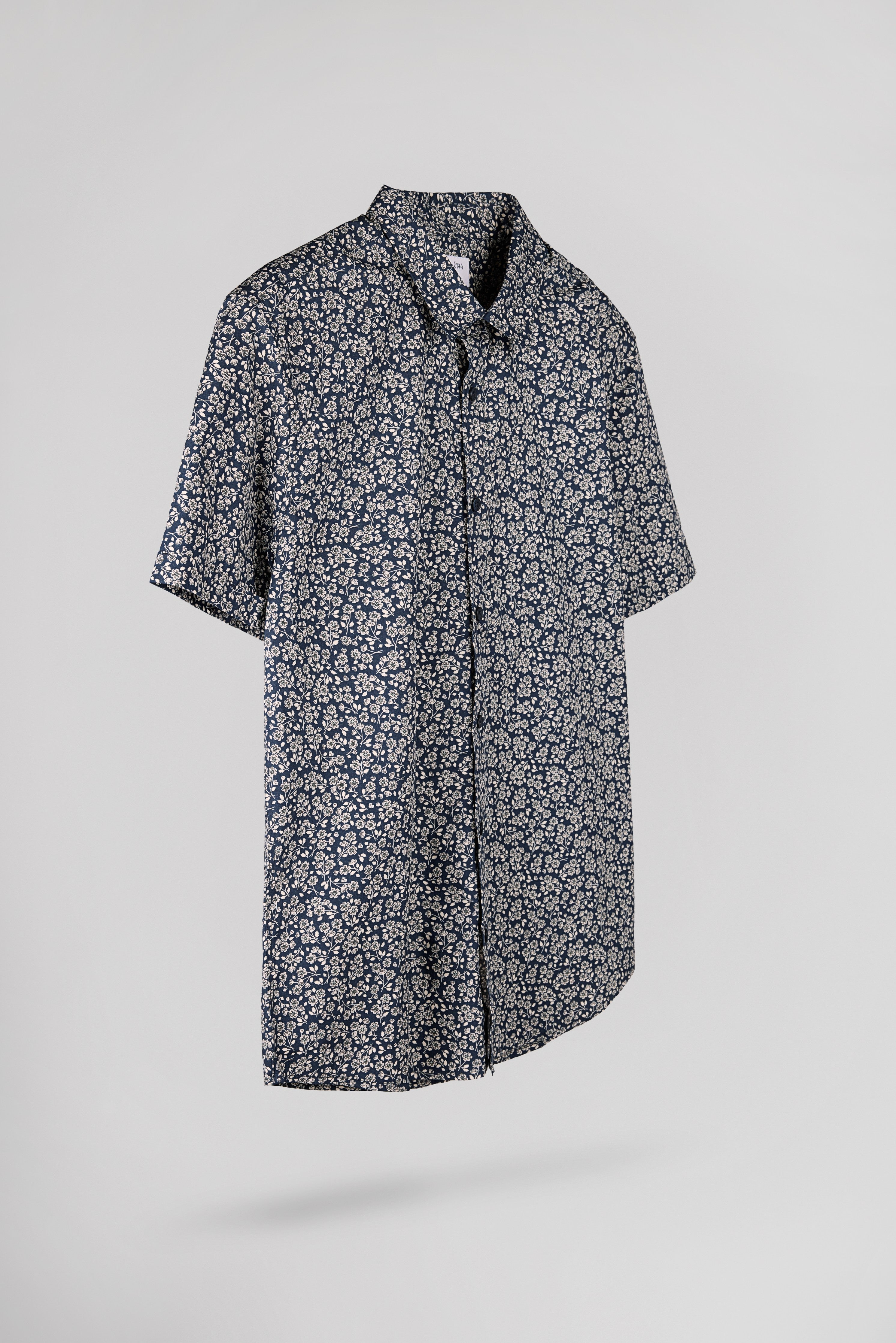 Teddy Smith Cut 2 MC chemise homme bleu slim manches courtes