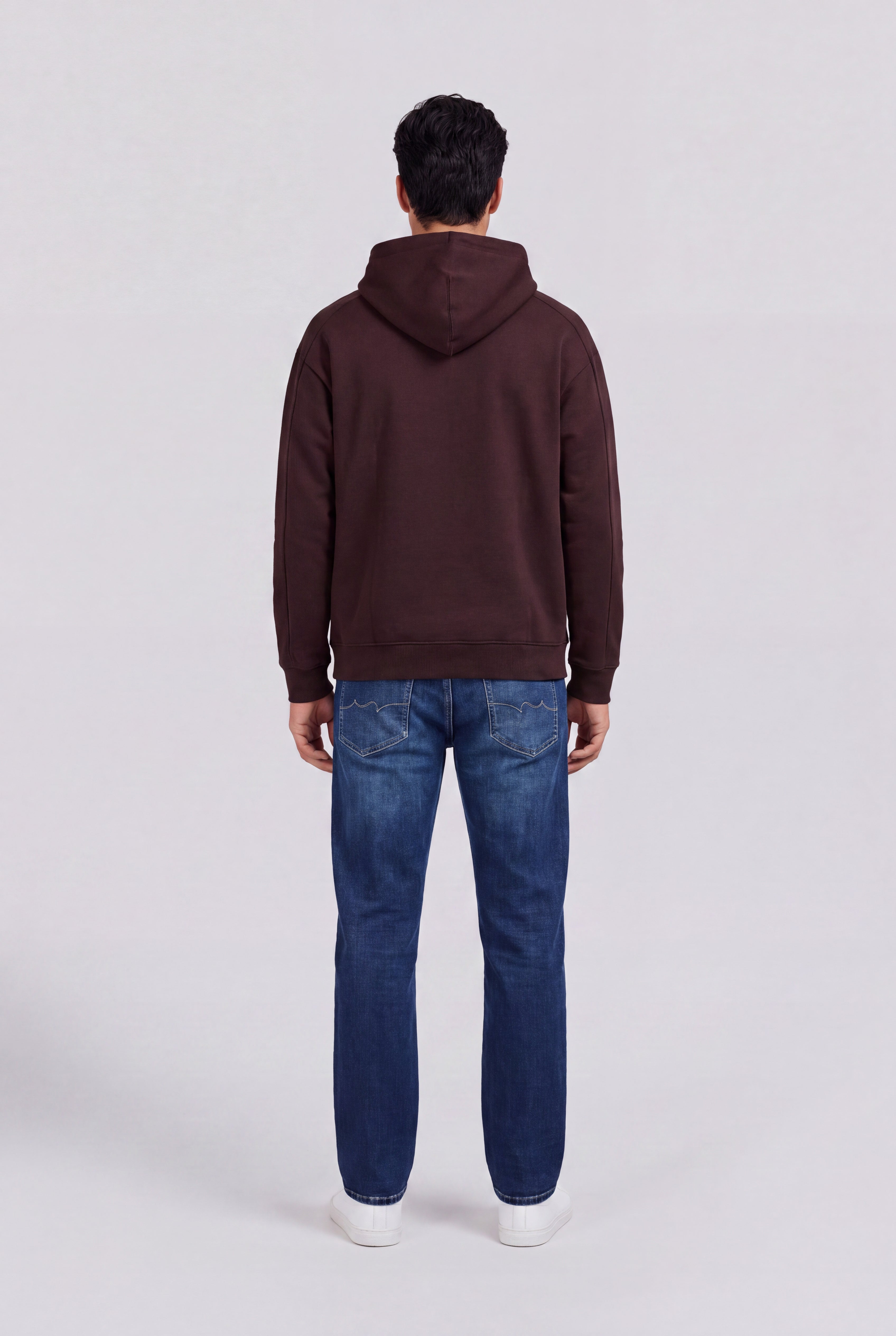 Teddy Smith S-Adrien Hoody sweat marron prune