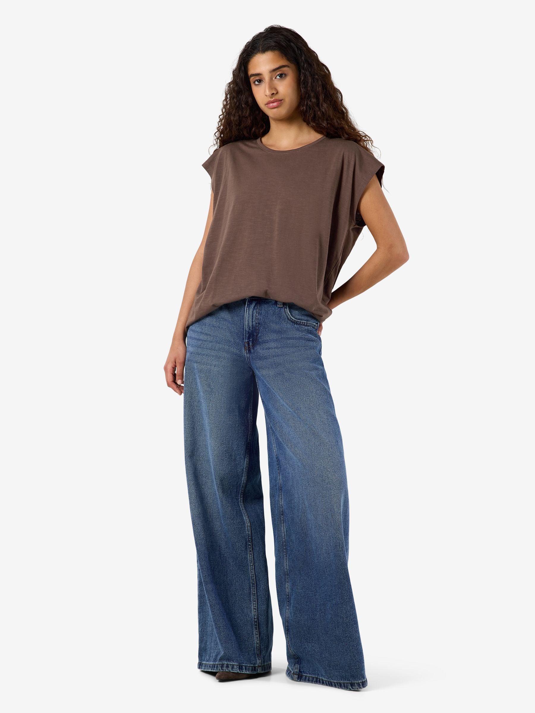 Noisy May Mathilde t-shirt oversize coton bio long