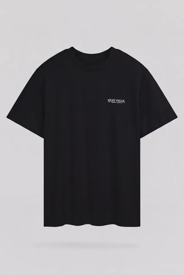 Teddy Smith T-Face MC T-shirt homme noir relaxed graphique