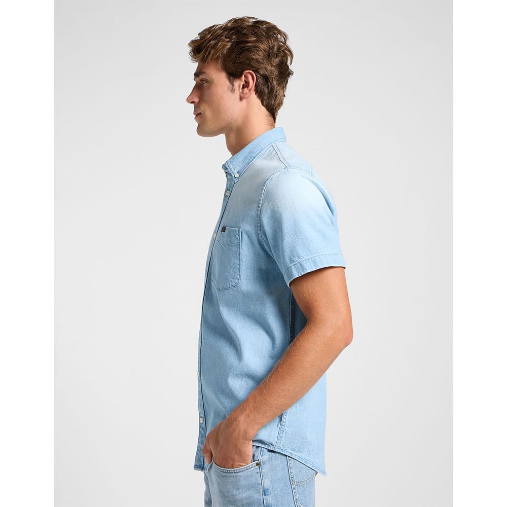 Lee Button Down SS chemise homme desert wash regular