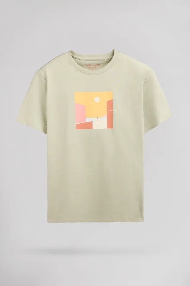 Teddy Smith T-Minimalist t-shirt vert sauge homme