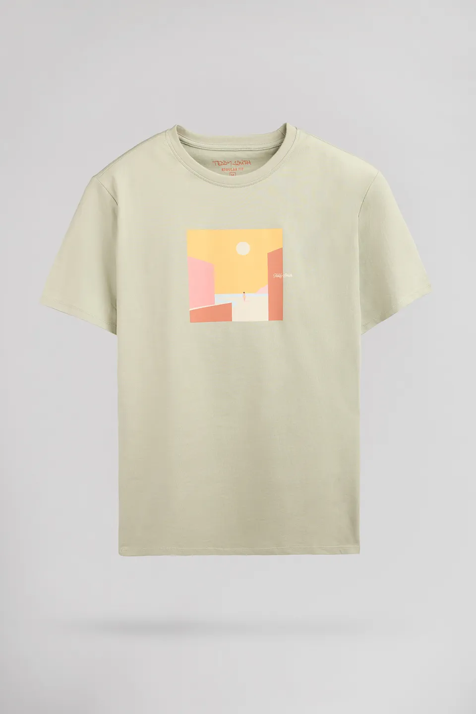 Teddy Smith T-Minimalist t-shirt vert sauge homme
