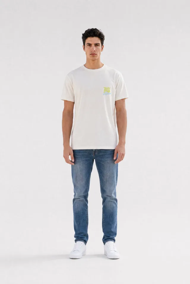 Teddy Smith T-Frans MC Middle White t-shirt homme blanc imprimé