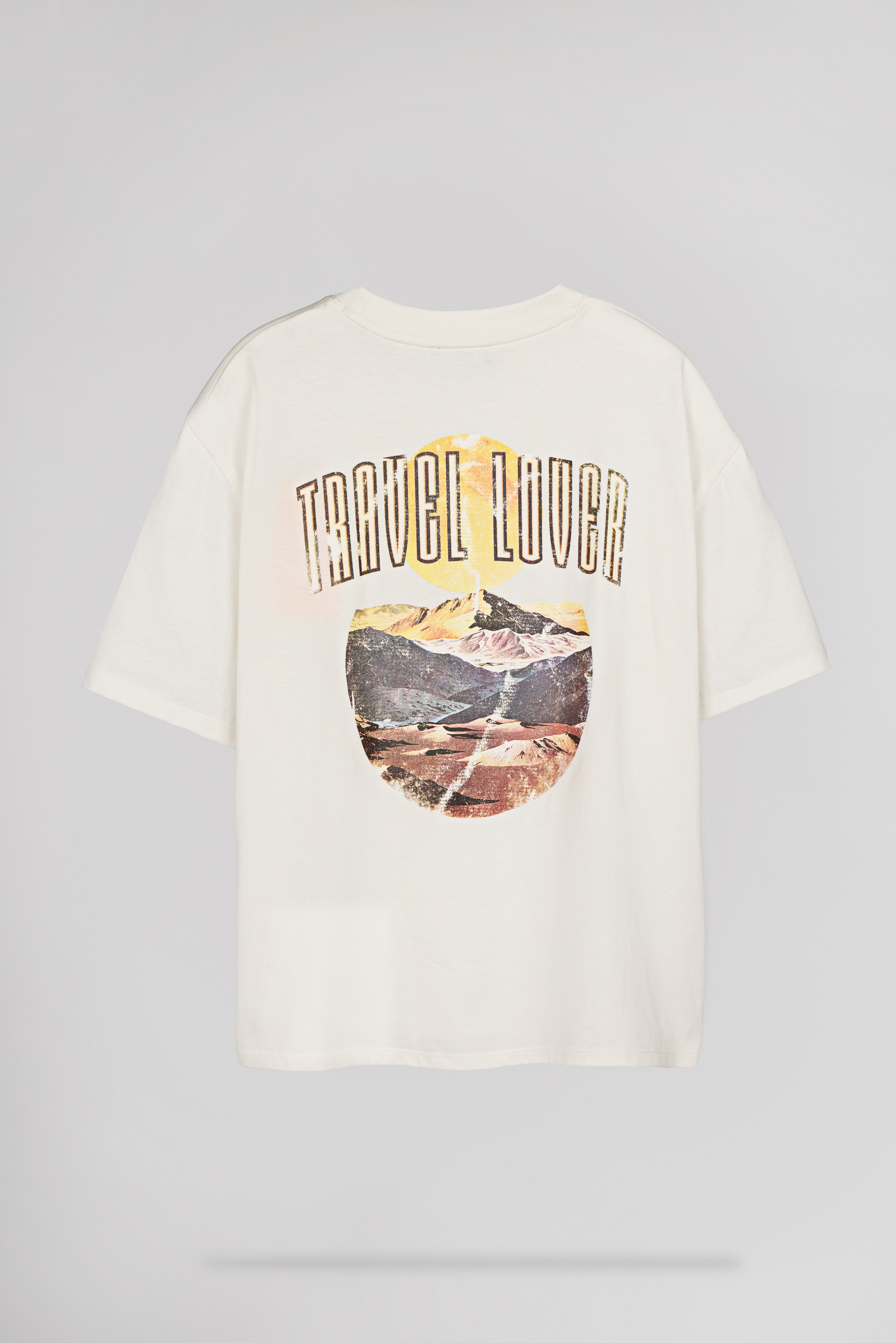 Teddy Smith T-Vibes MC Middle White t-shirt oversize blanc femme