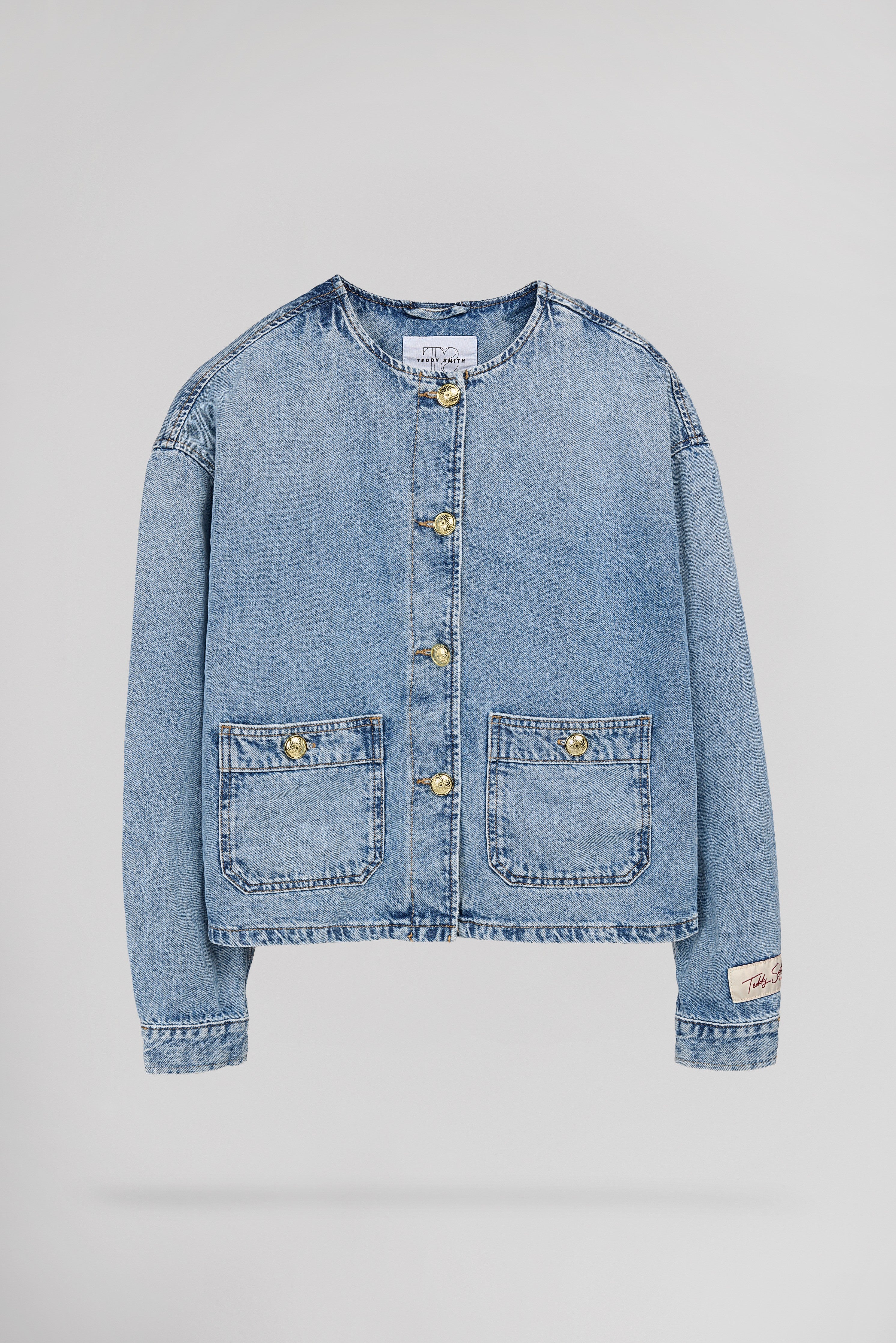 Teddy Smith B-Josefa veste jean indigo clair