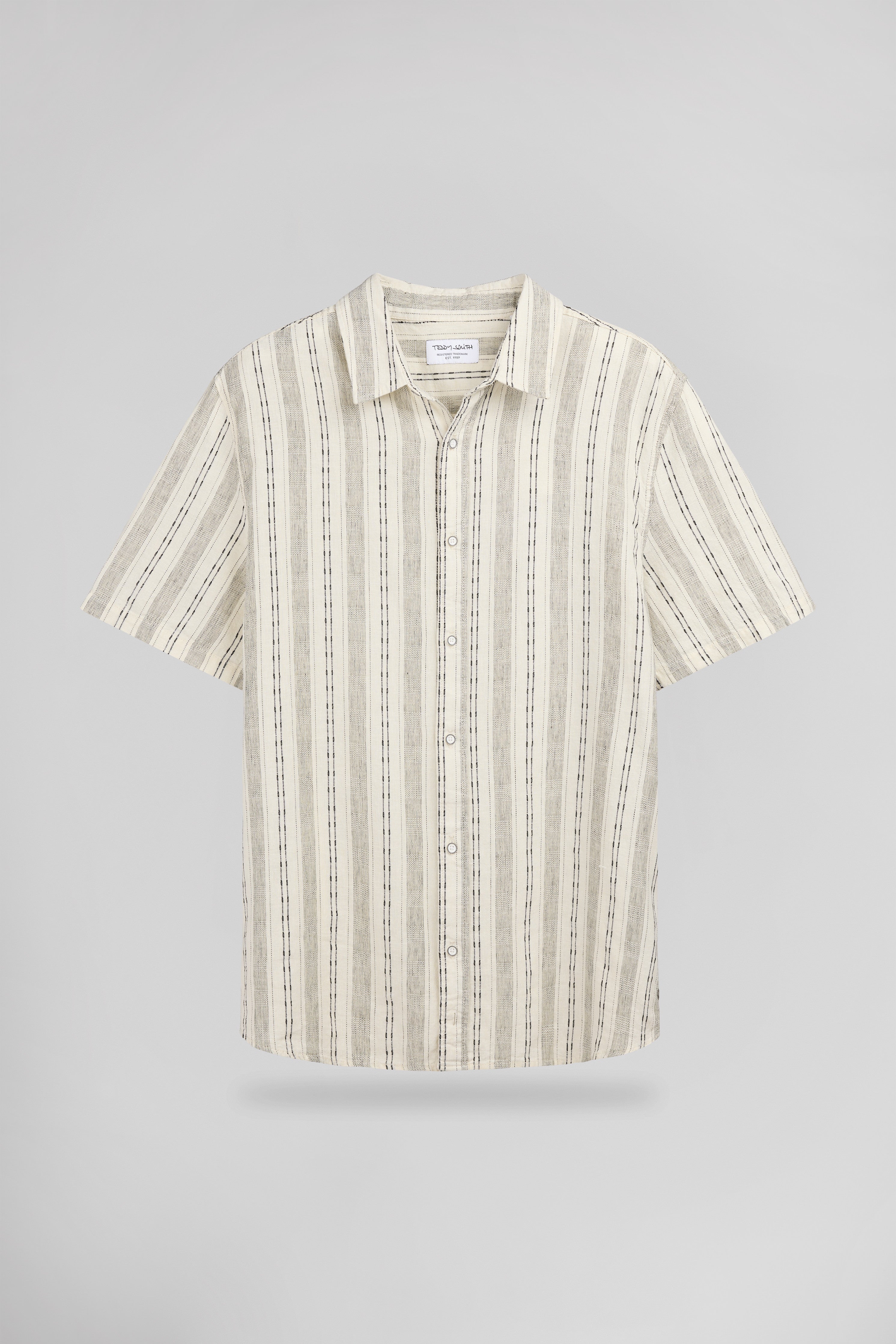 Teddy Smith C-Pietro chemise beige clair lin coton
