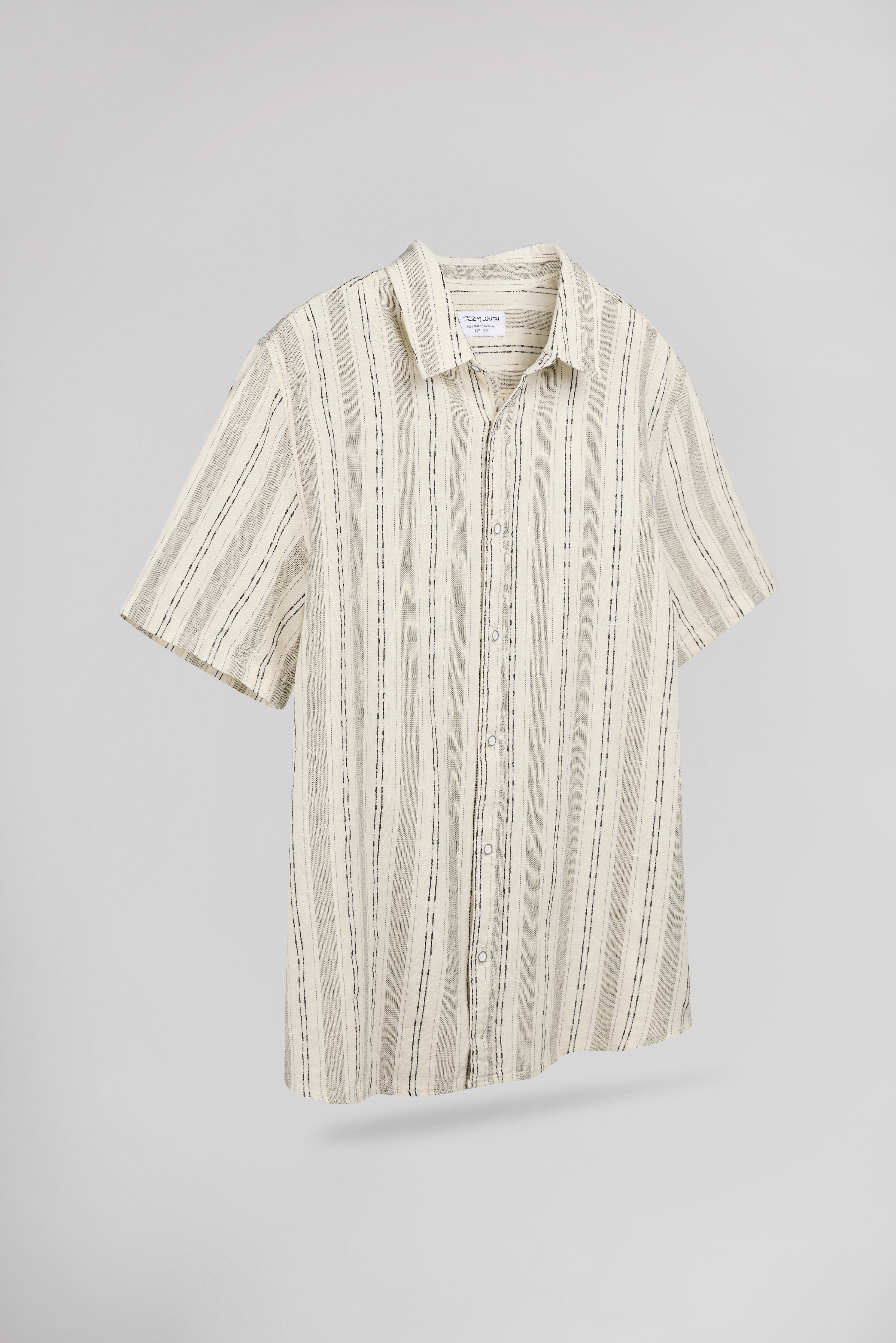 Teddy Smith C-Pietro chemise beige clair lin coton