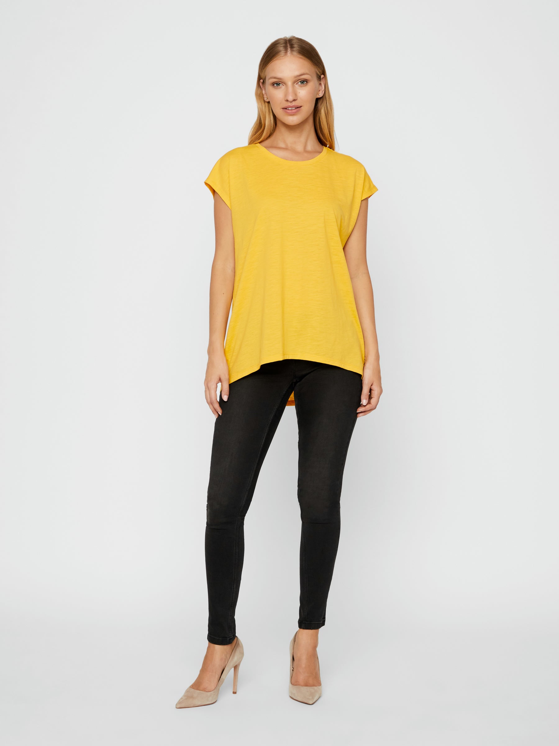 Noisy May tee-shirt oversize col rond coupe loose