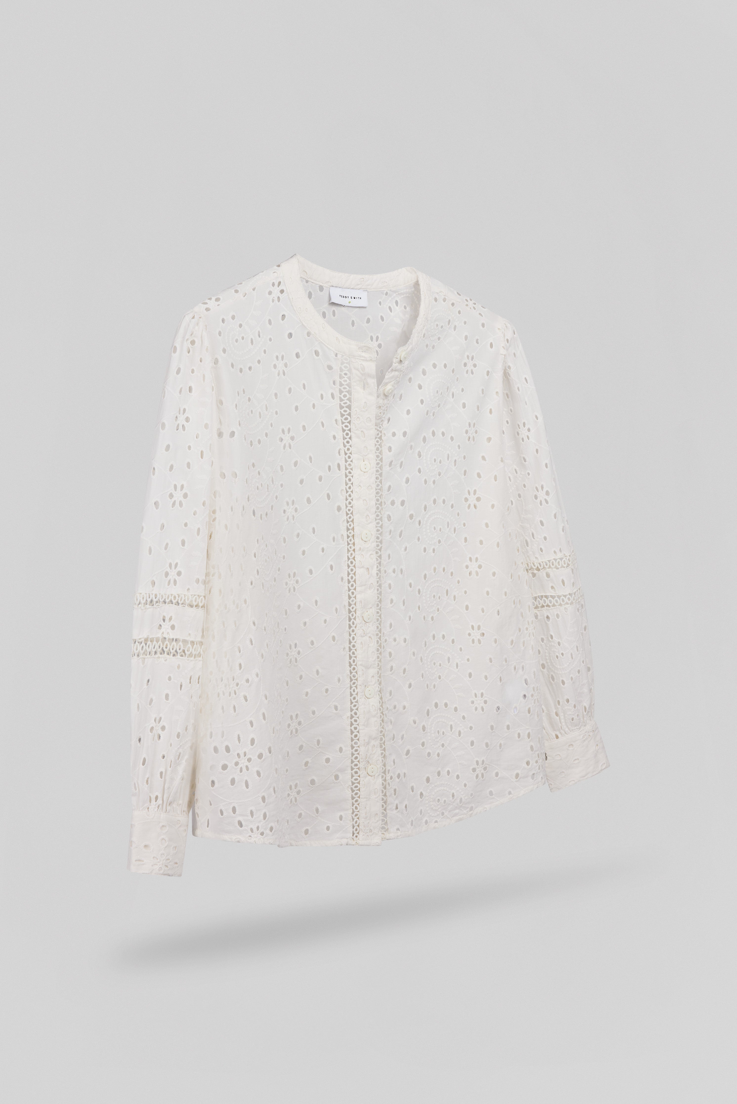 Teddy Smith C-Heli chemise brodée blanche femme