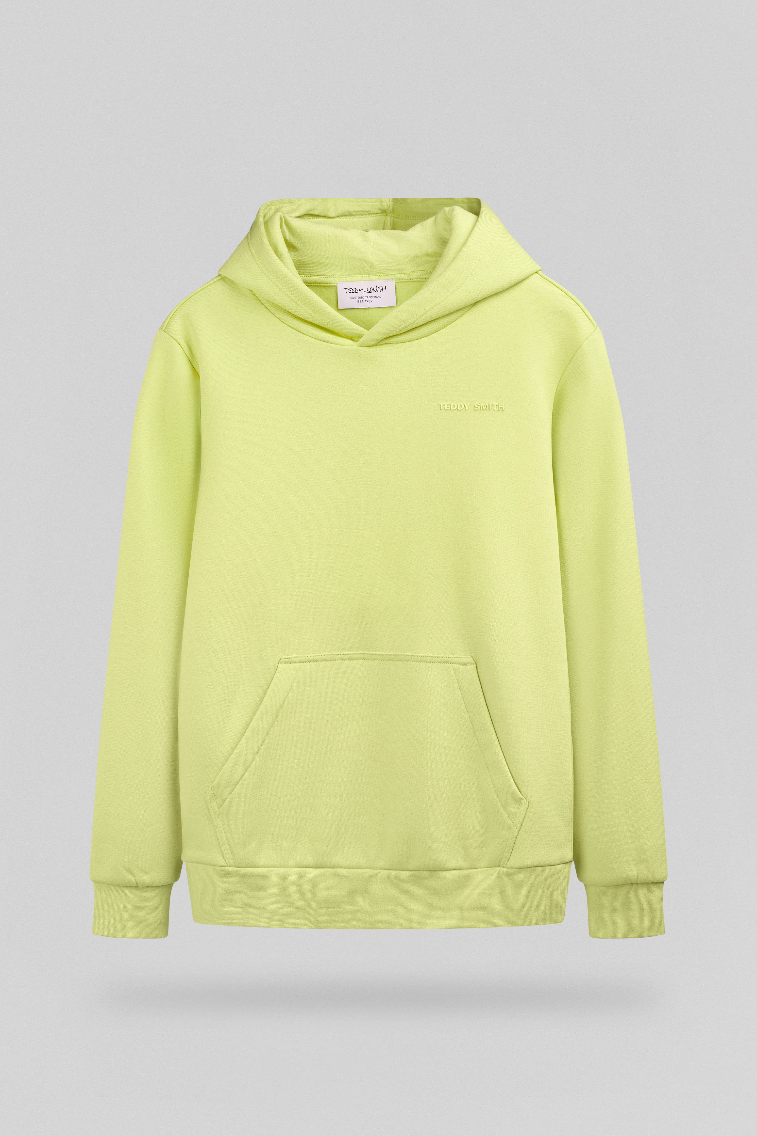 Teddy Smith S-Nark Hoody sweat garçon jaune fluo