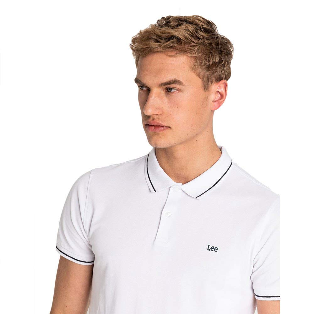 Lee Pique Polo polo coton Noir coupe regular