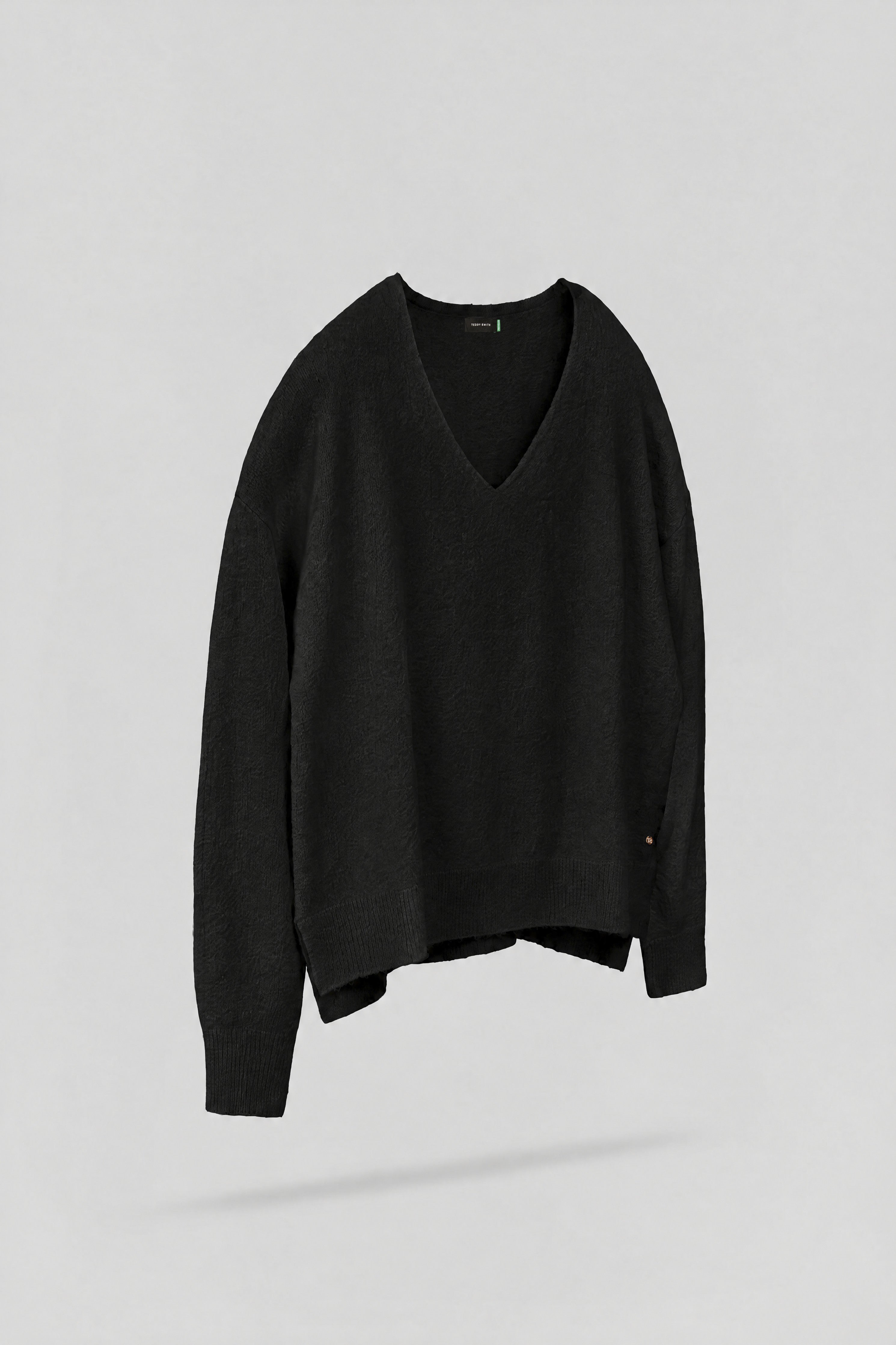 Teddy Smith P-Billie Noir pull femme col V laine