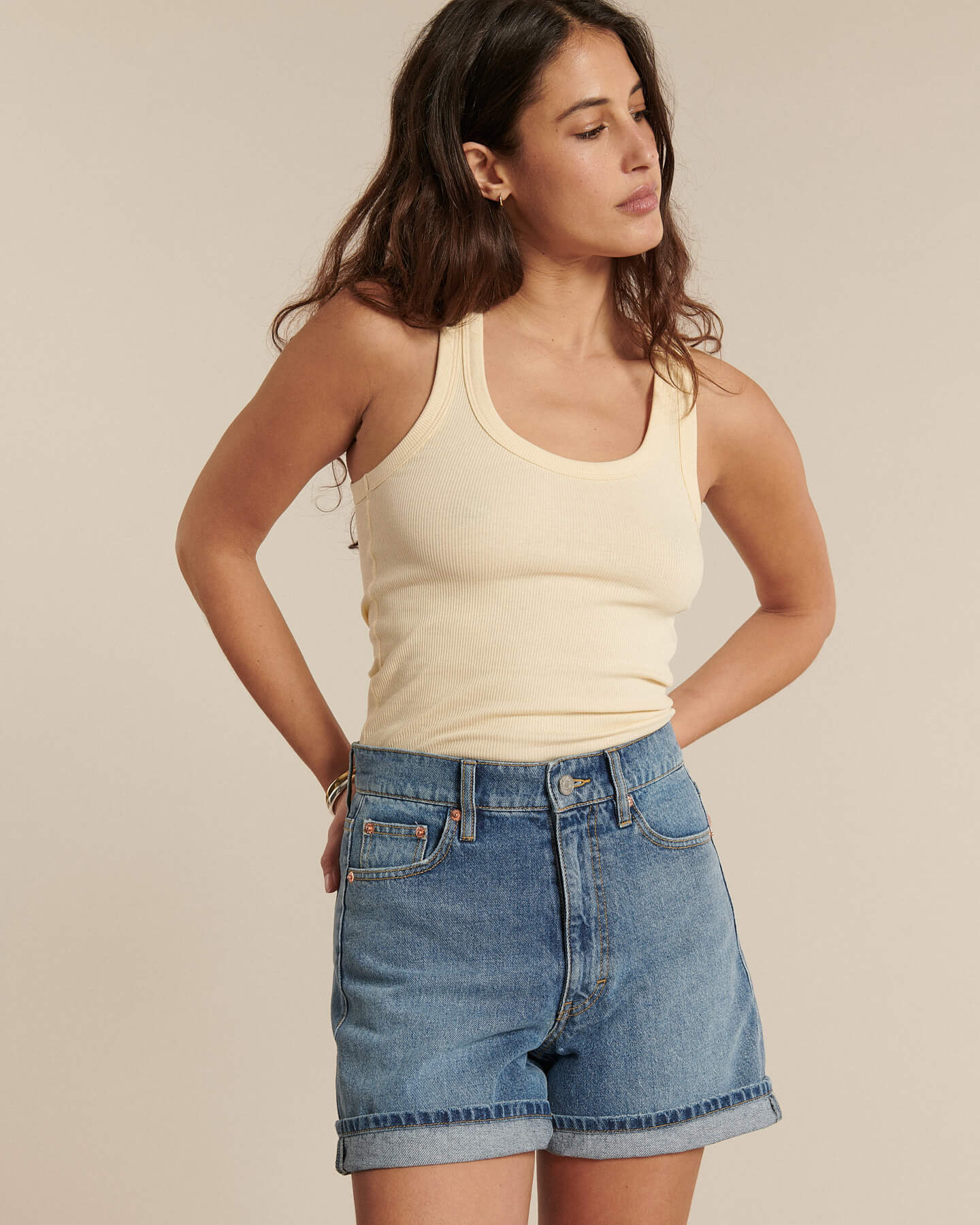 Labdip Isys Oxide IN 20 short en jean taille haute