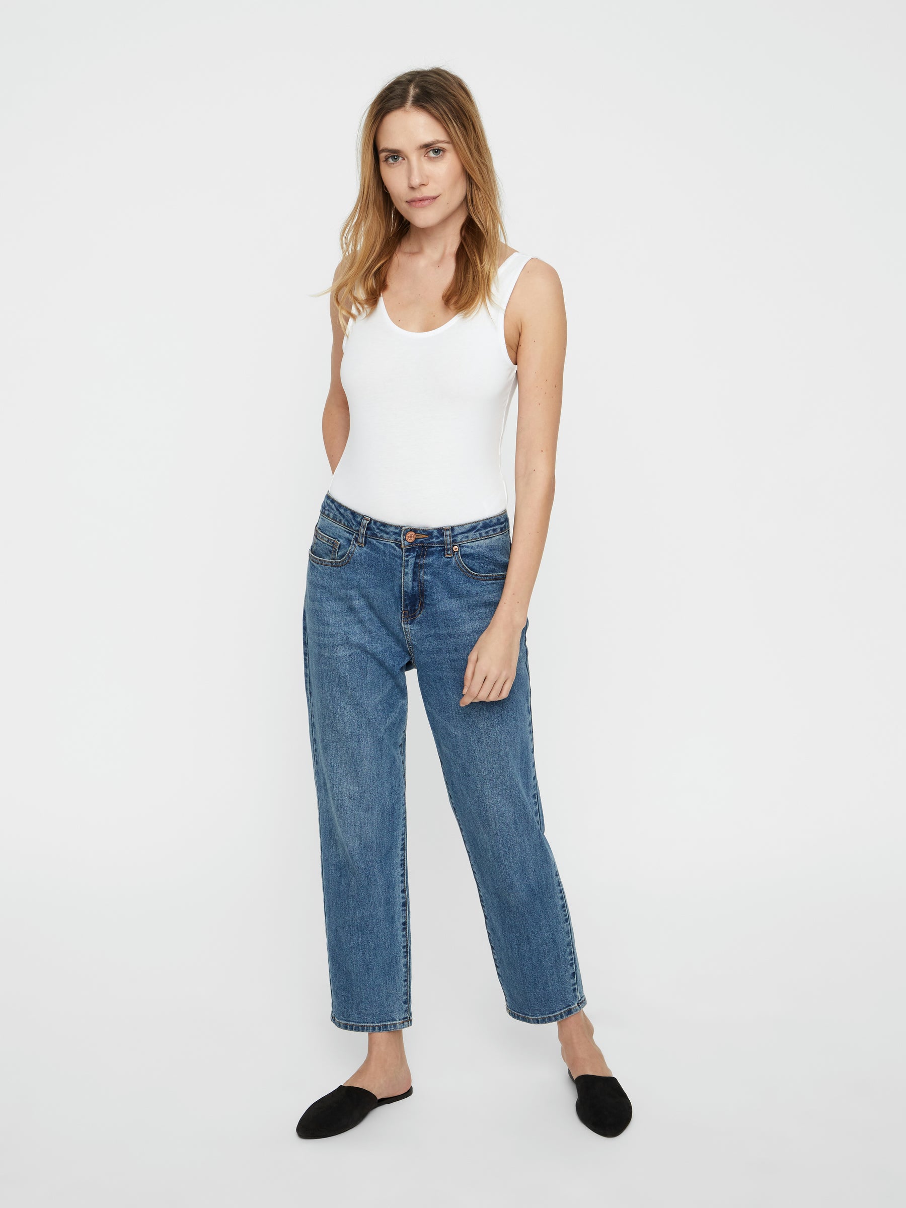 Noisy May body sans manches lot de 2 noir blanc coton slim