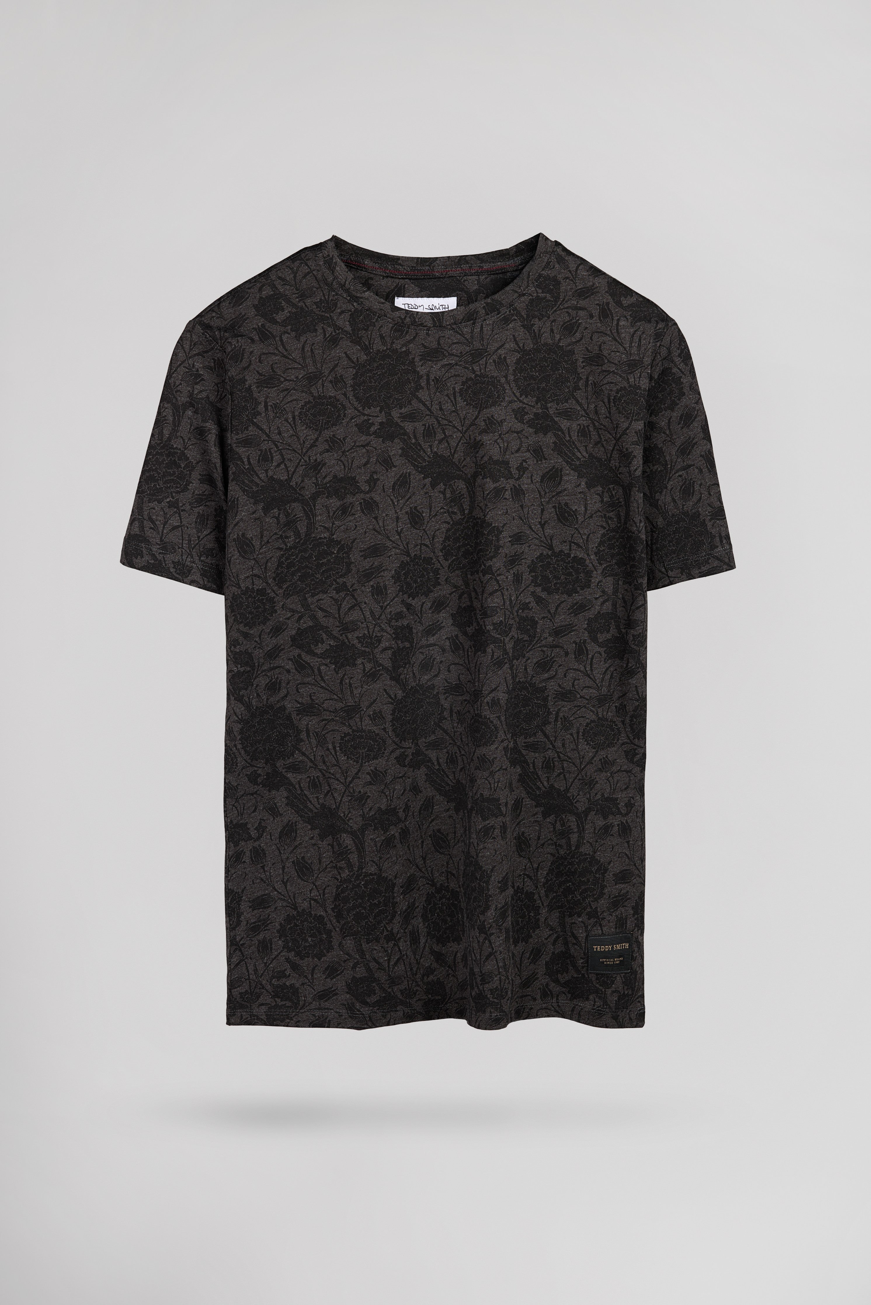 Teddy Smith T-Areski MC T-shirt homme noir mélangé