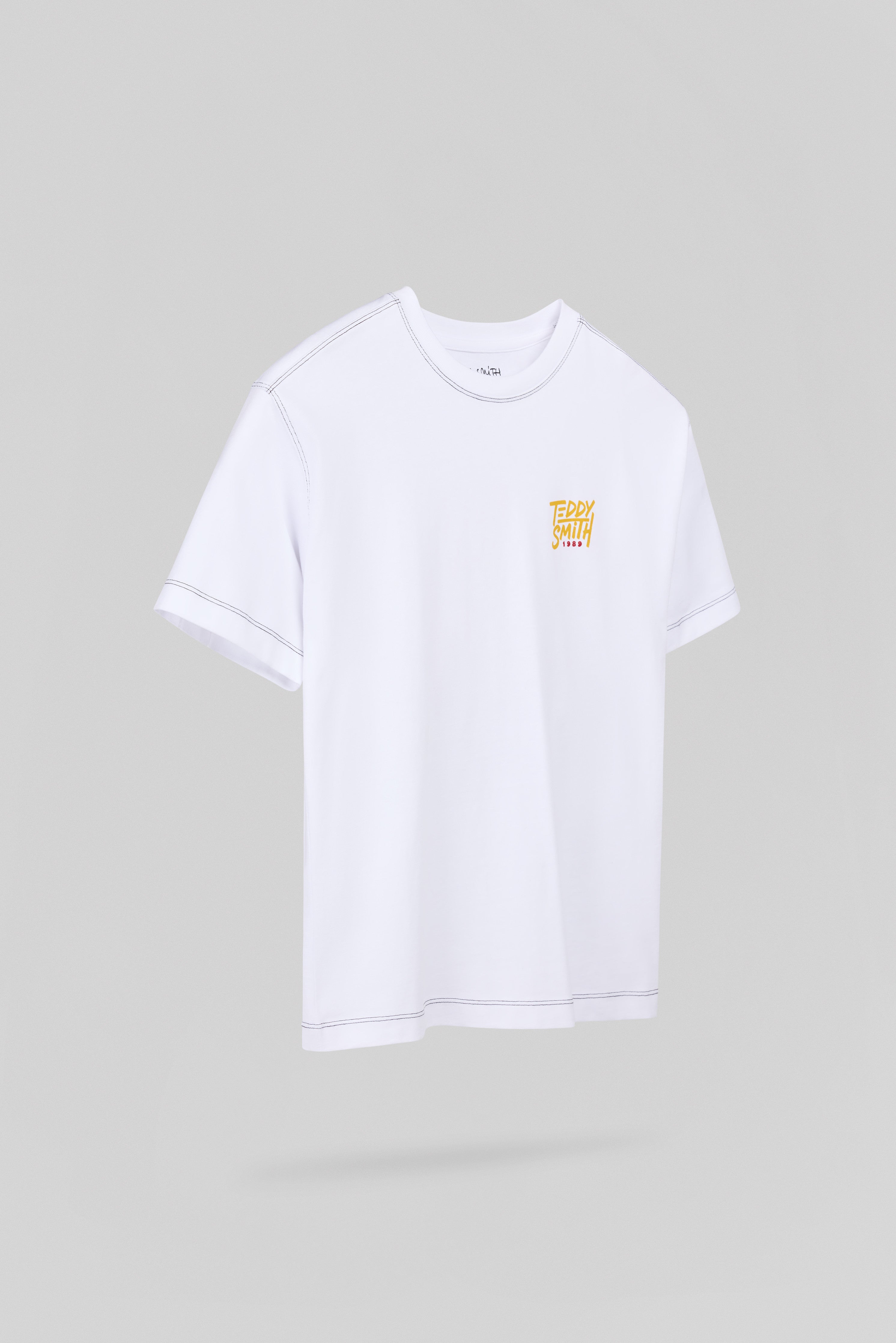 Teddy Smith T-Sam MC JR t-shirt garçon blanc imprimé