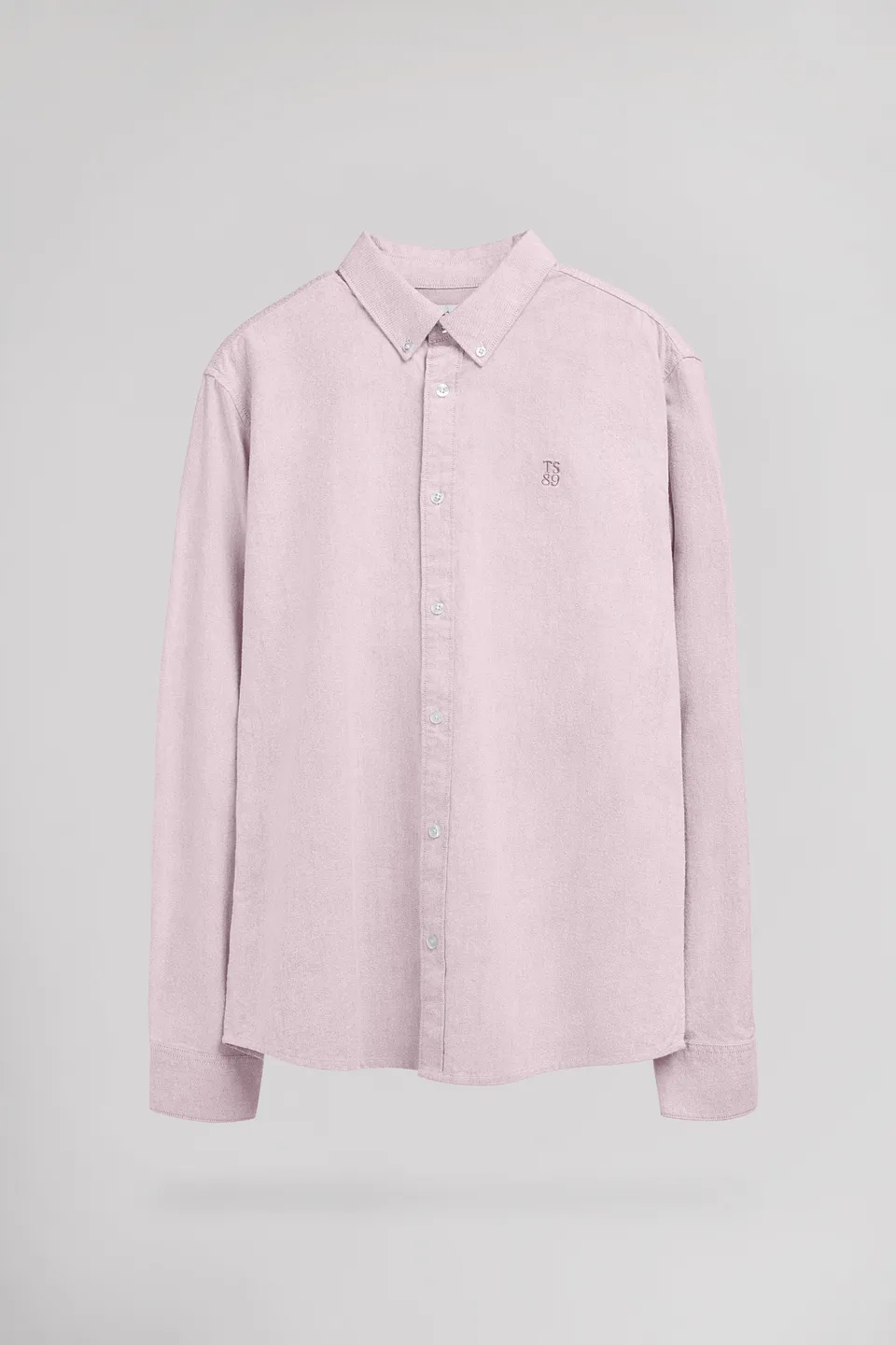 Teddy Smith C-Stan ML chemise oxford rose homme