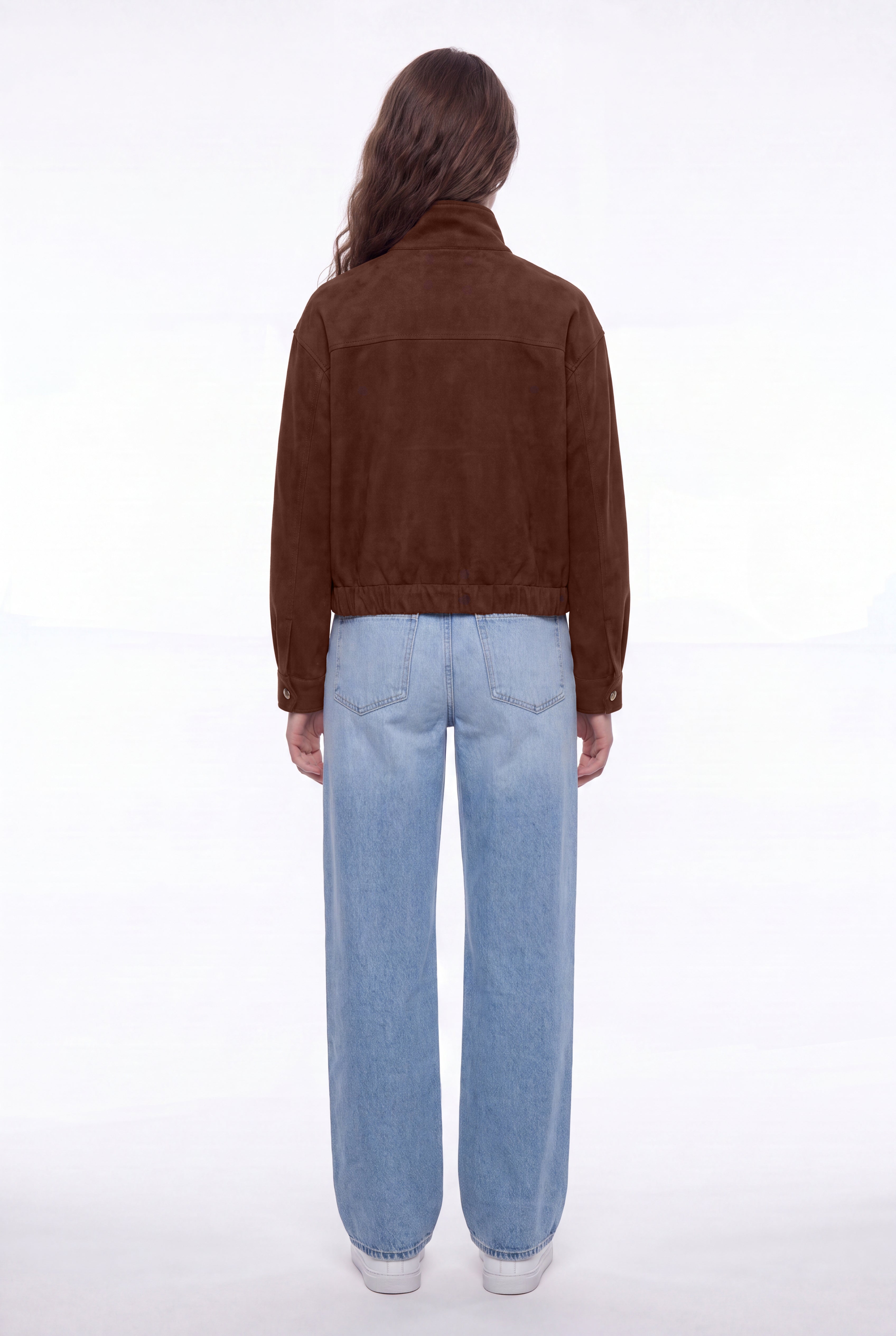 Teddy Smith B-Zephy blouson chocolat suédine