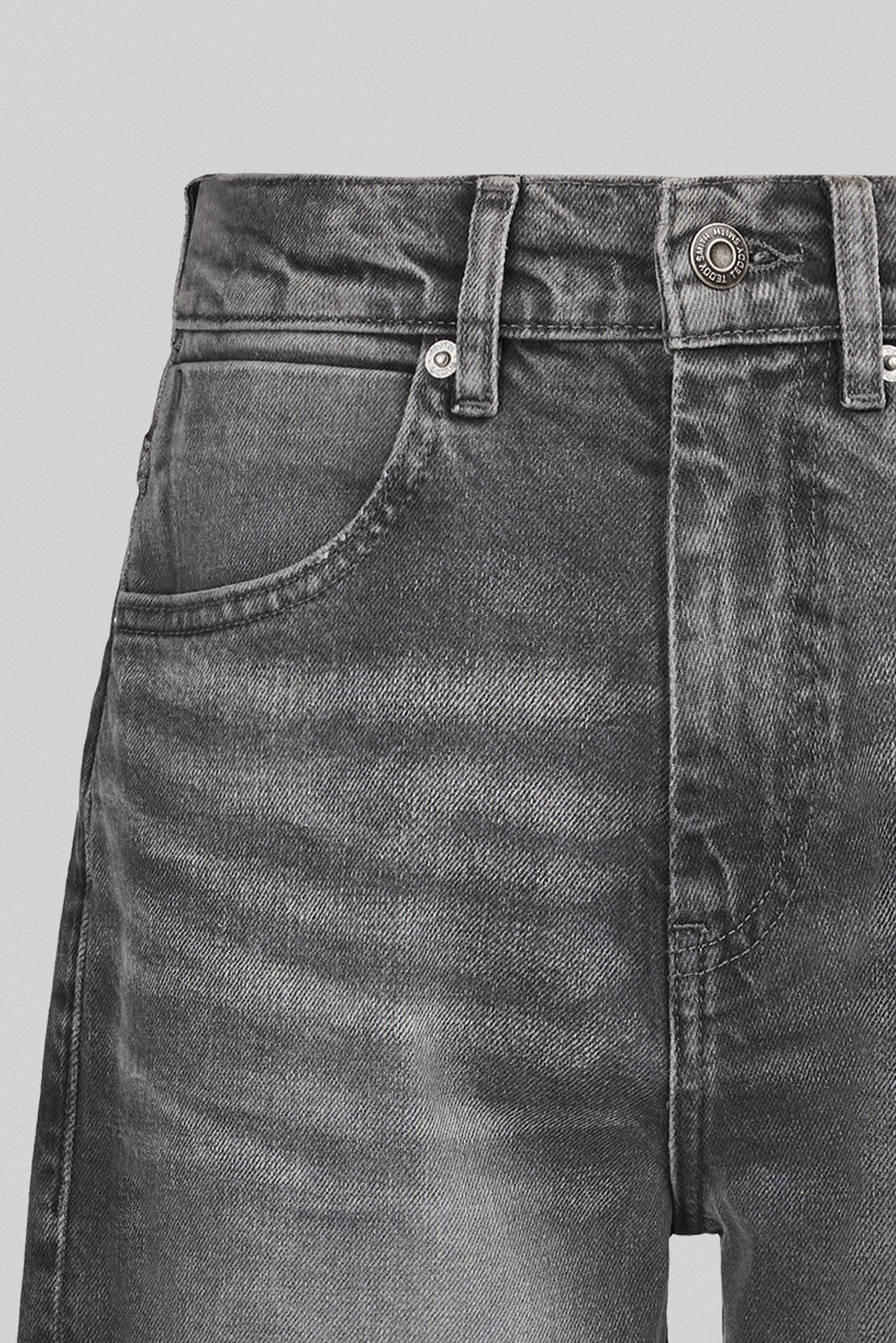 Teddy Smith Big Memphis JR jean baggy gris garçon