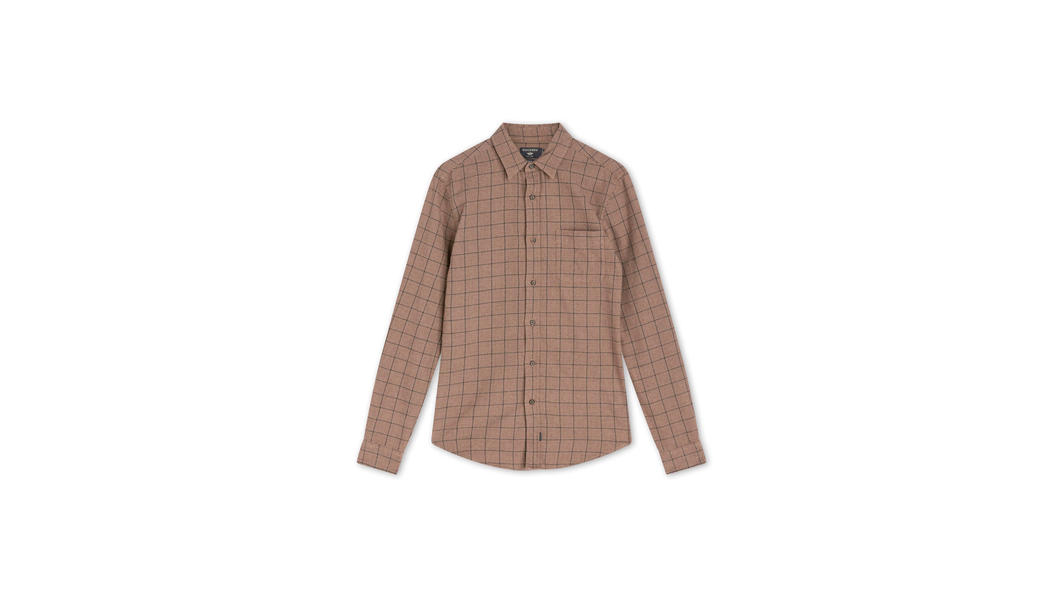 Dockers Icon Chemise Slim Marron Boutonnée Casual