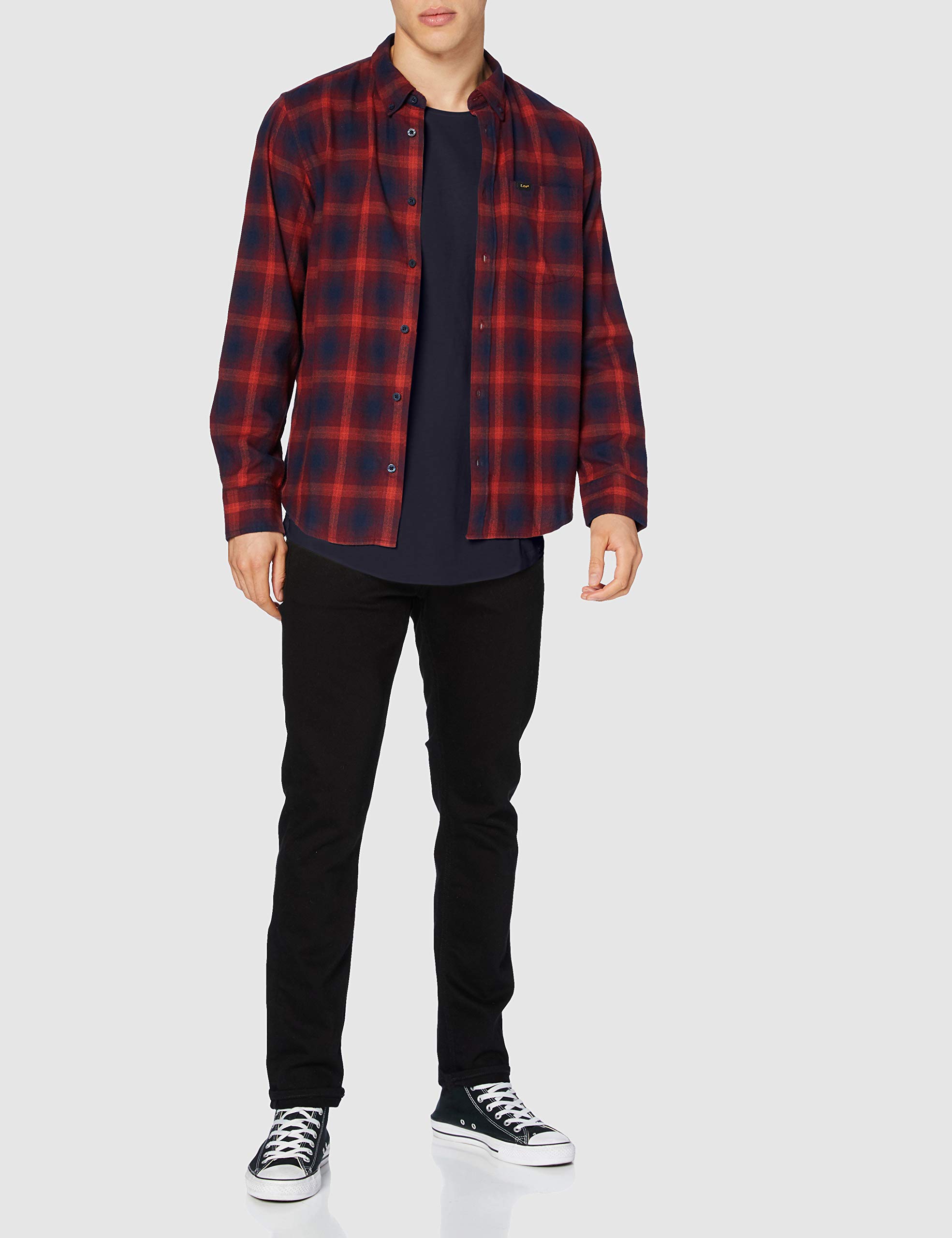Lee Shaped Tee tee-shirt homme Sky Captain coton