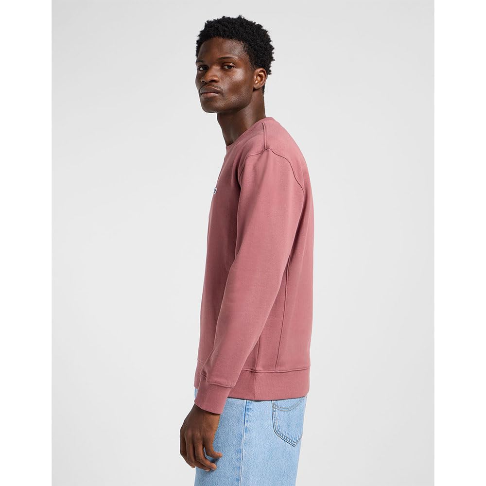 Lee Patch Crew sweat homme Jade Forest col rond coton