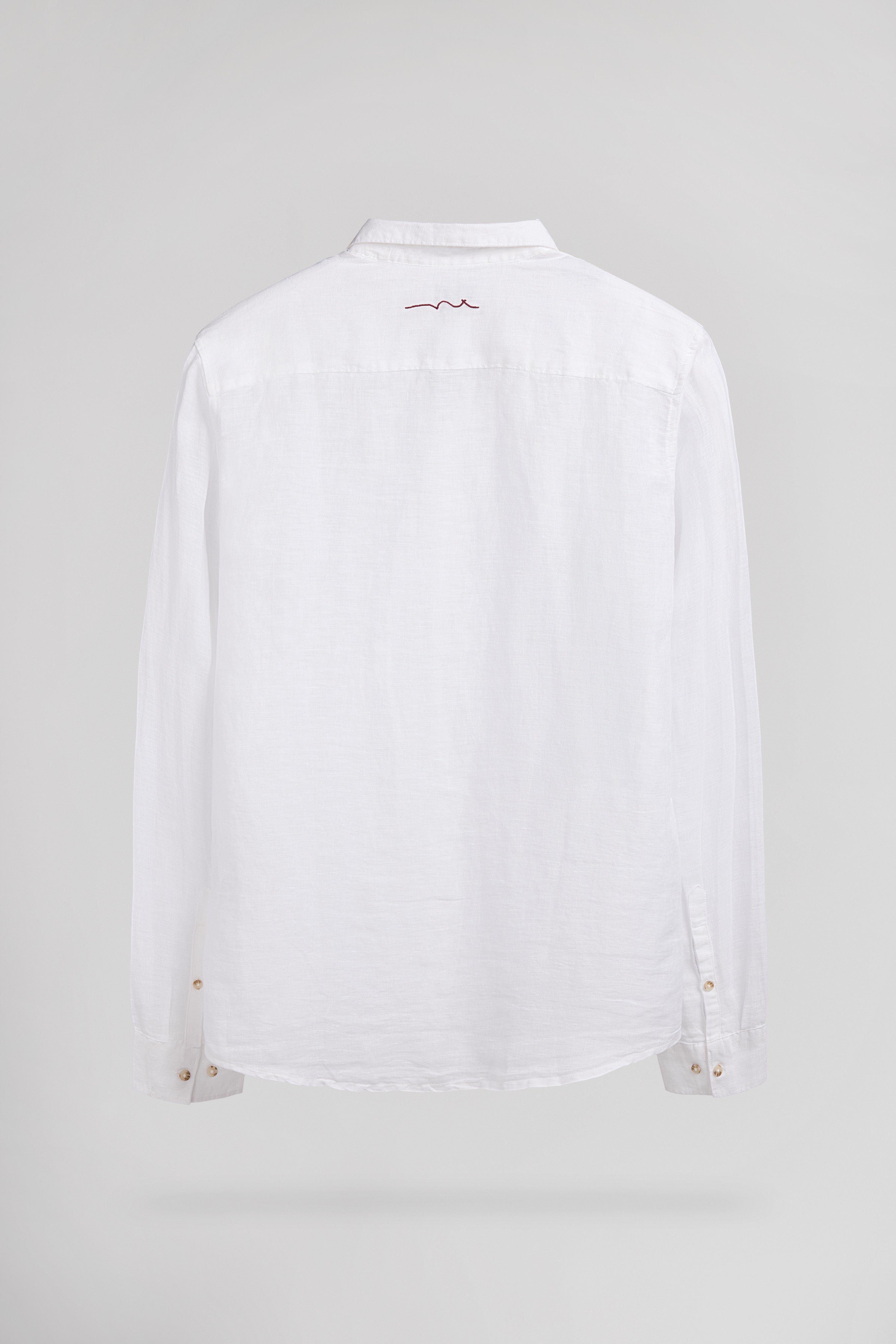 Teddy Smith C-Linen ML chemise homme blanche lin