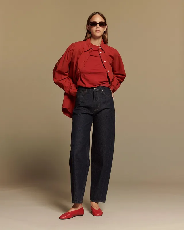 Labdip Osaka Raw jean ballon brut taille haute